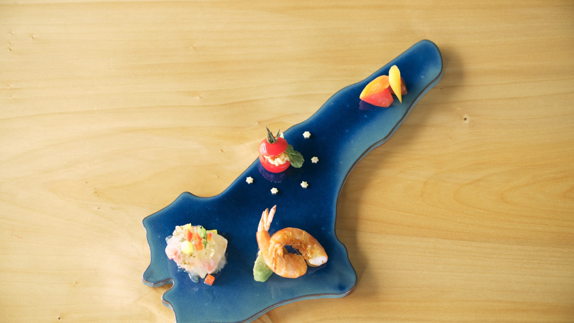 鉄板焼 シェフこだわり前菜３種盛り