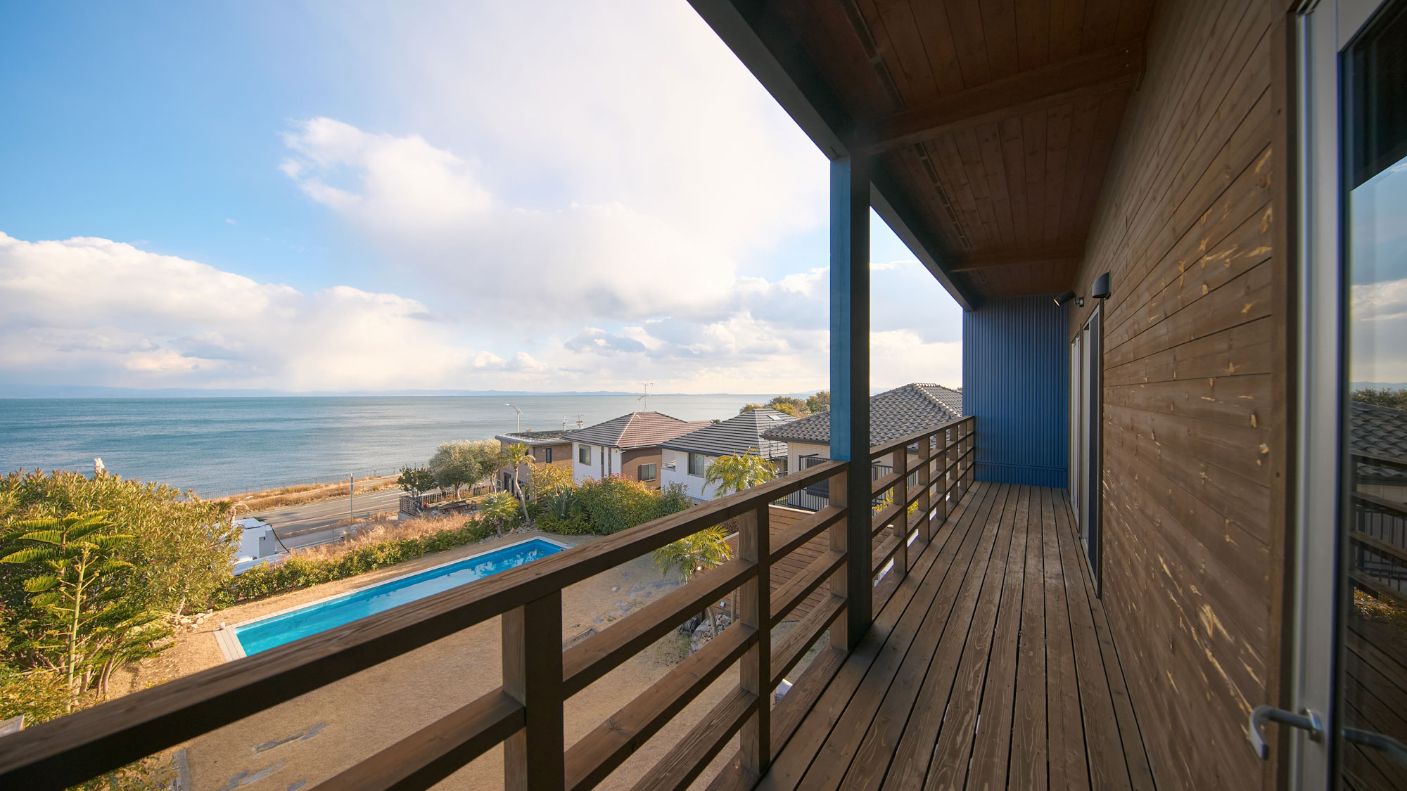 ２階バルコニーからの眺め