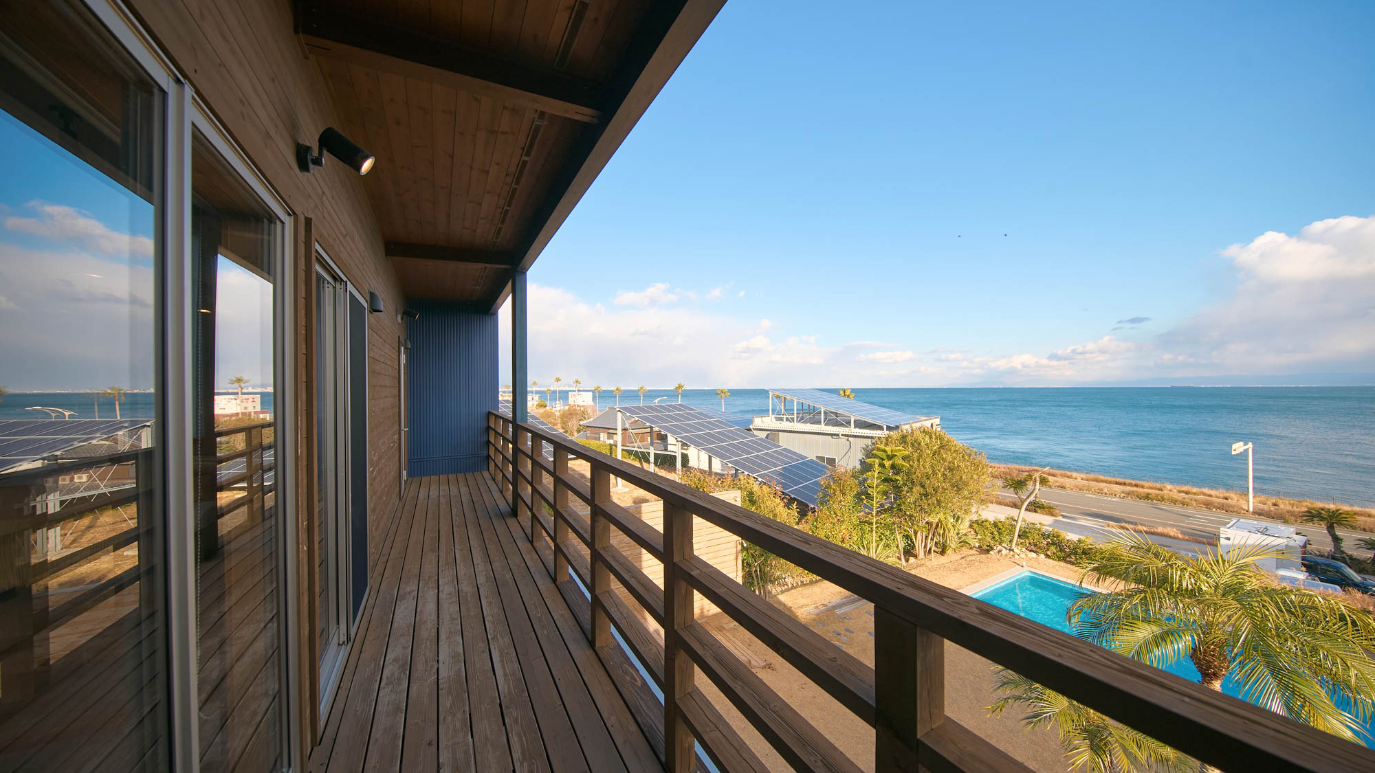 ２階バルコニーからの眺め