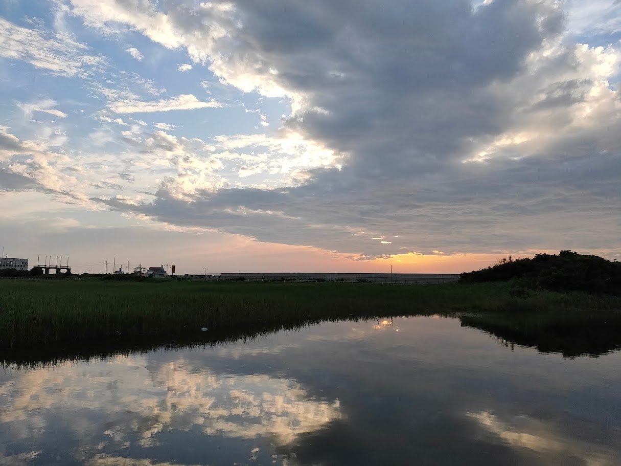 テラスからの夕焼け