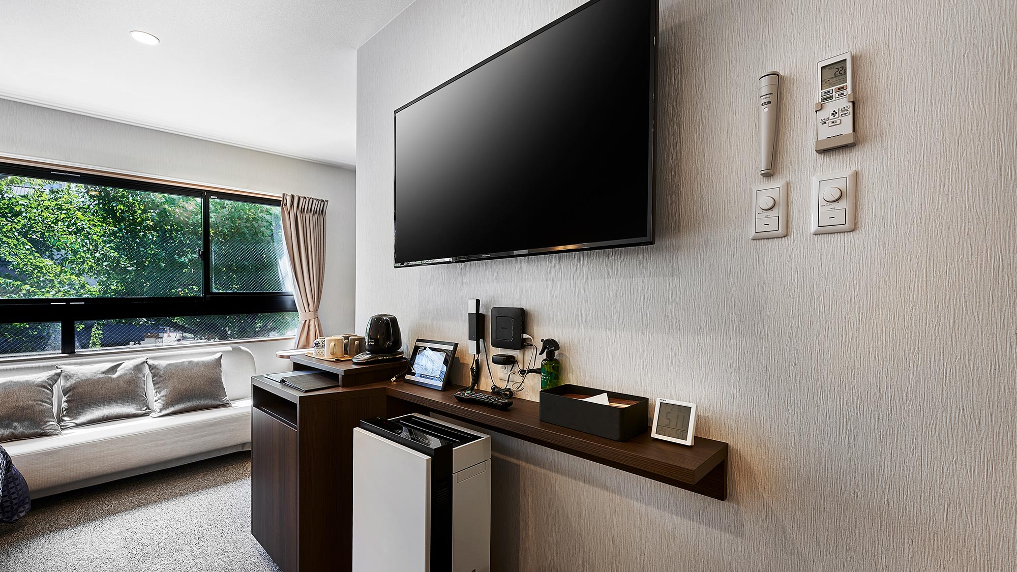 ・【デラックストリプル】Wi-Fiやテレビ、ケトル、空気清浄機なども設置　快適にお過ごしいただけます