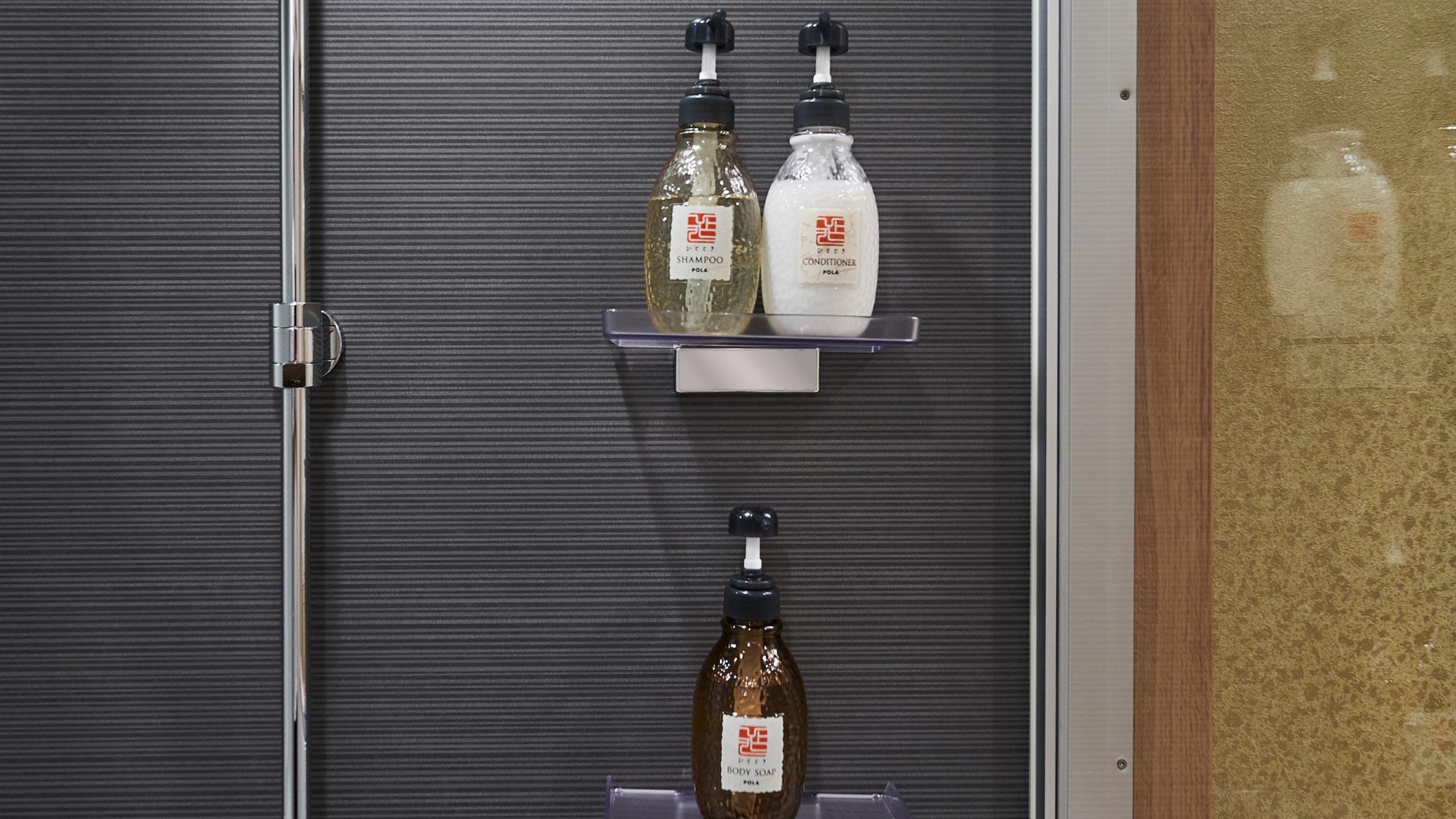 ・【デラックストリプル】シャンプー、コンディショナー、ボディーソープも完備