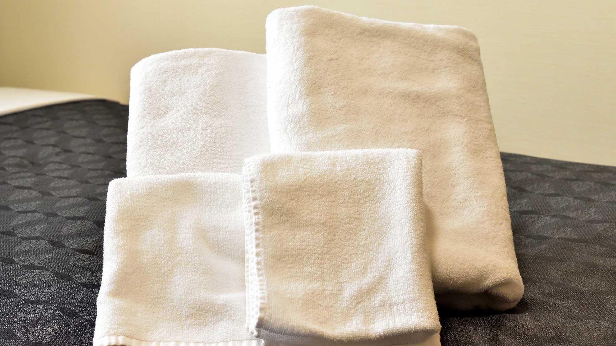 ・【タオル類】ご利用人数分のバスタオル、フェイスタオルをご用意しております