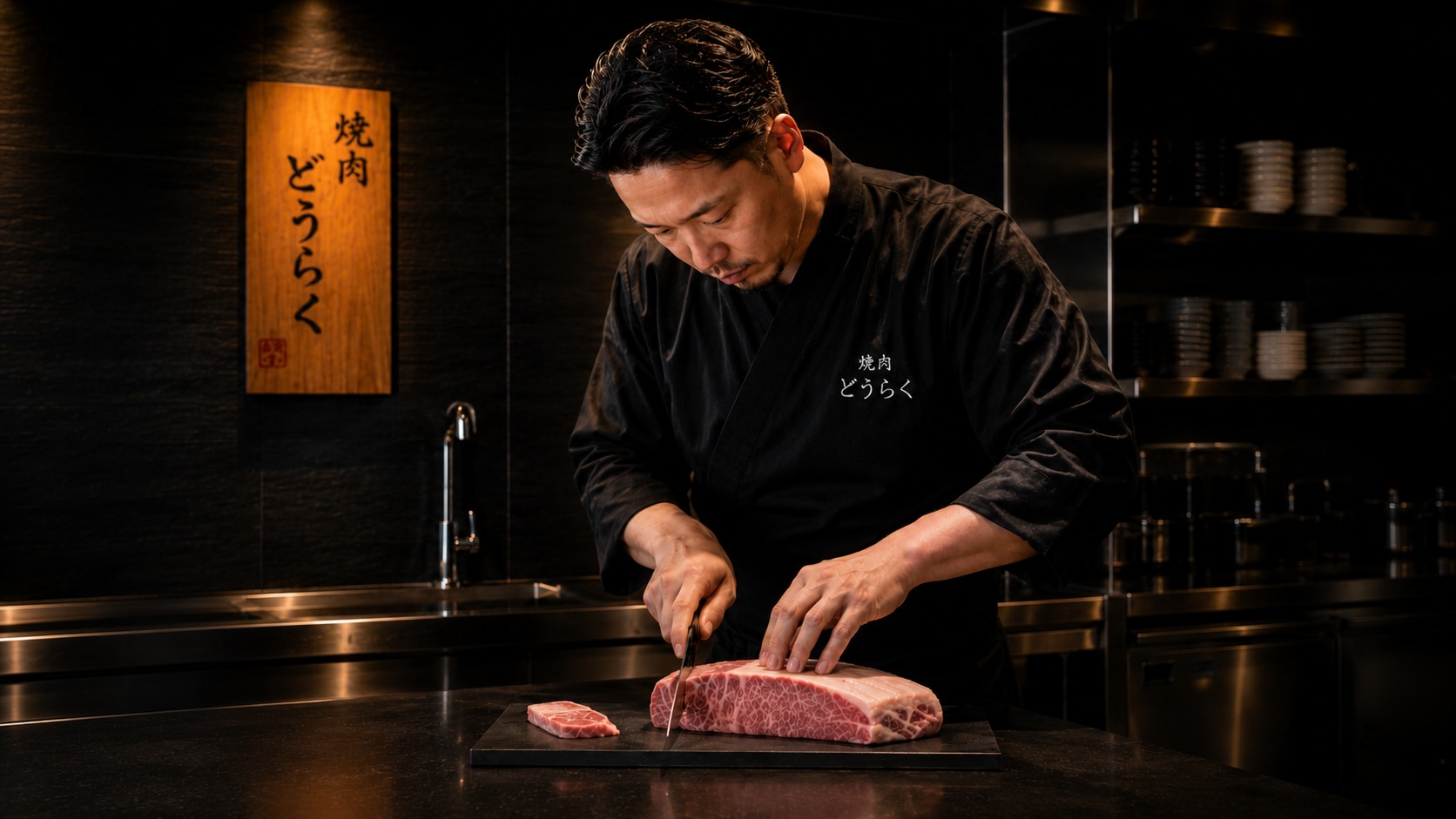 肉磨き