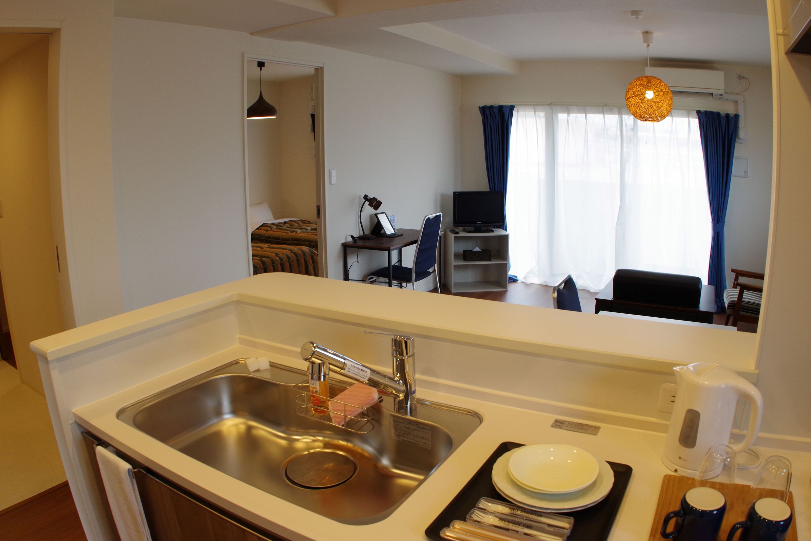 一週間以上の滞在でお得に連泊プラン お部屋でお家にいるように寛げる マンションタイプ 素泊り