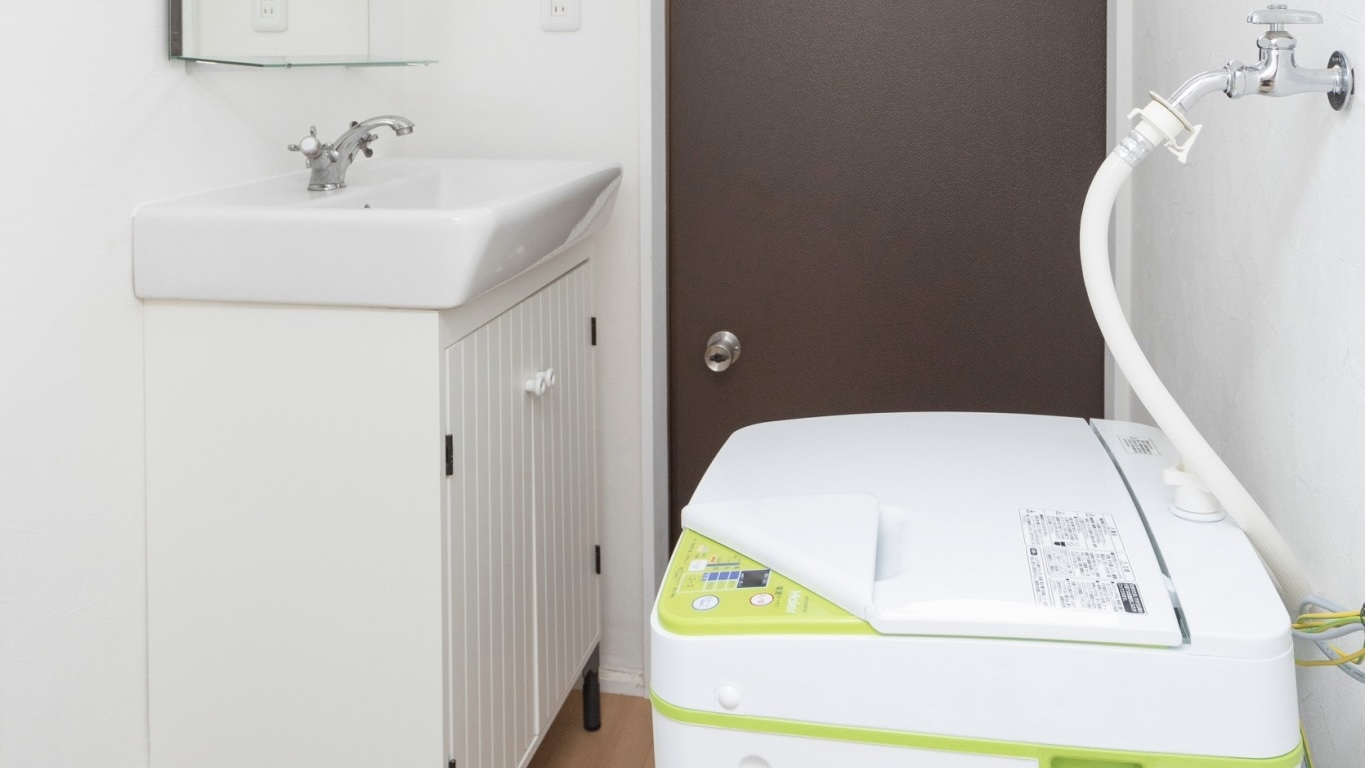 洗面所、洗濯機