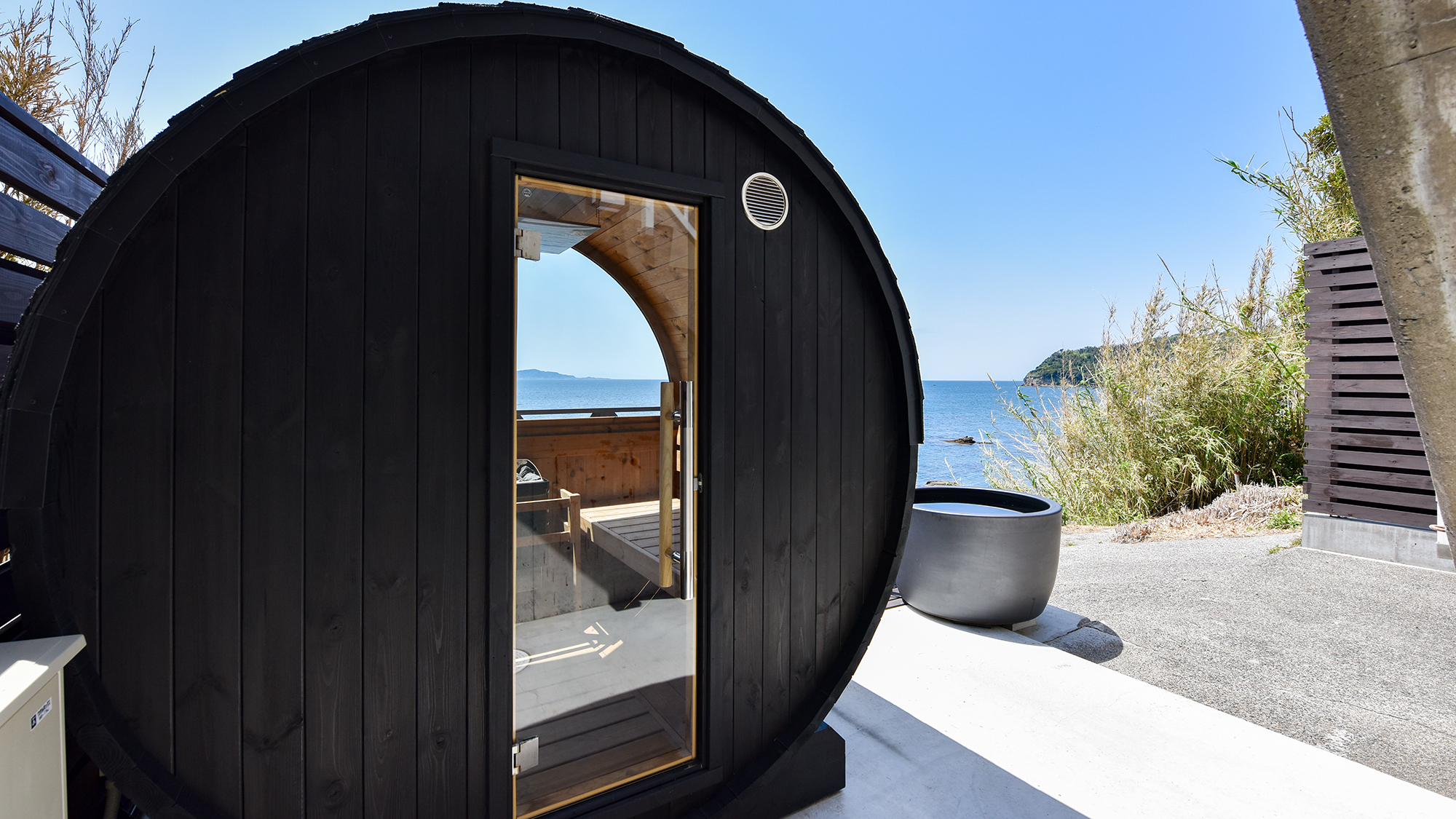 *【バレルサウナ】目の前に広がる海とサウナで極上の癒しを体感。