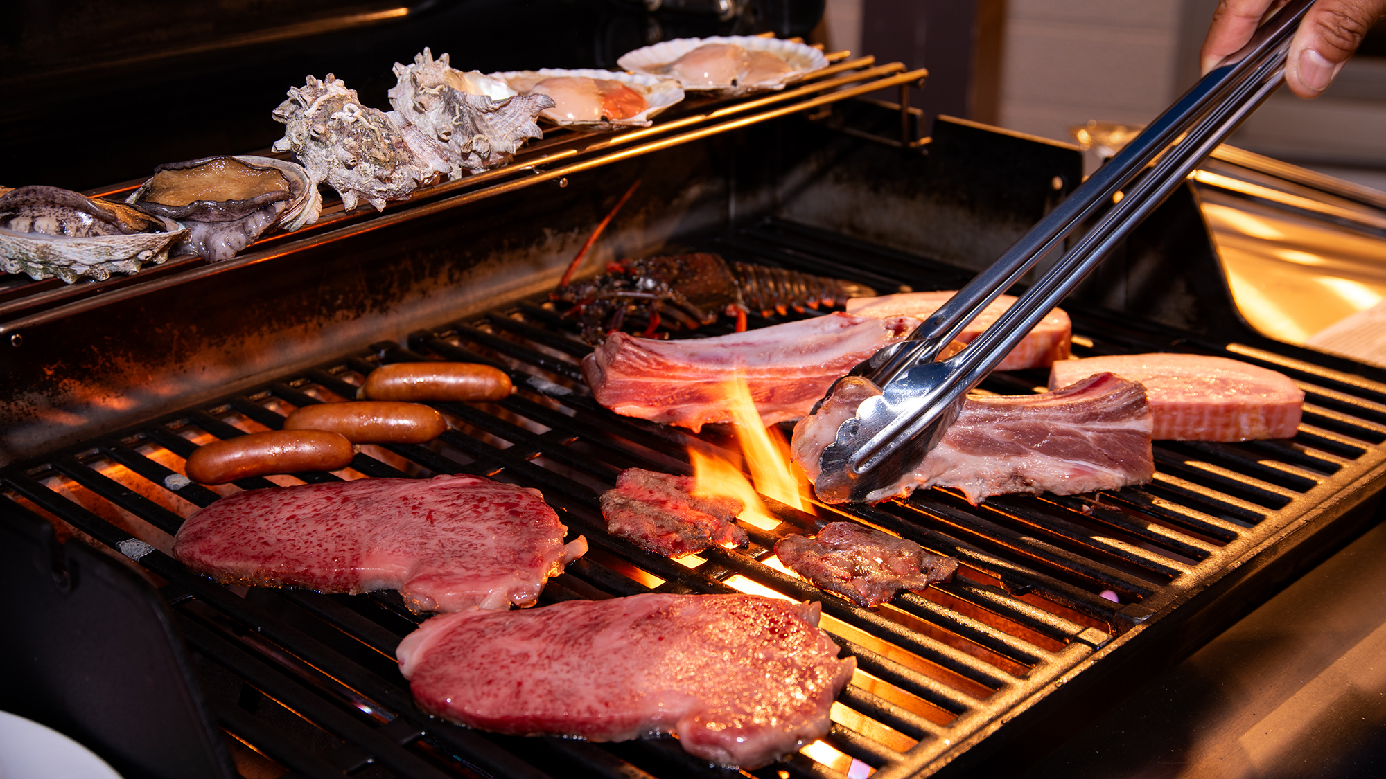 *【BBQグリル】香ばしい香りが広がる本格グリルをお楽しみください。