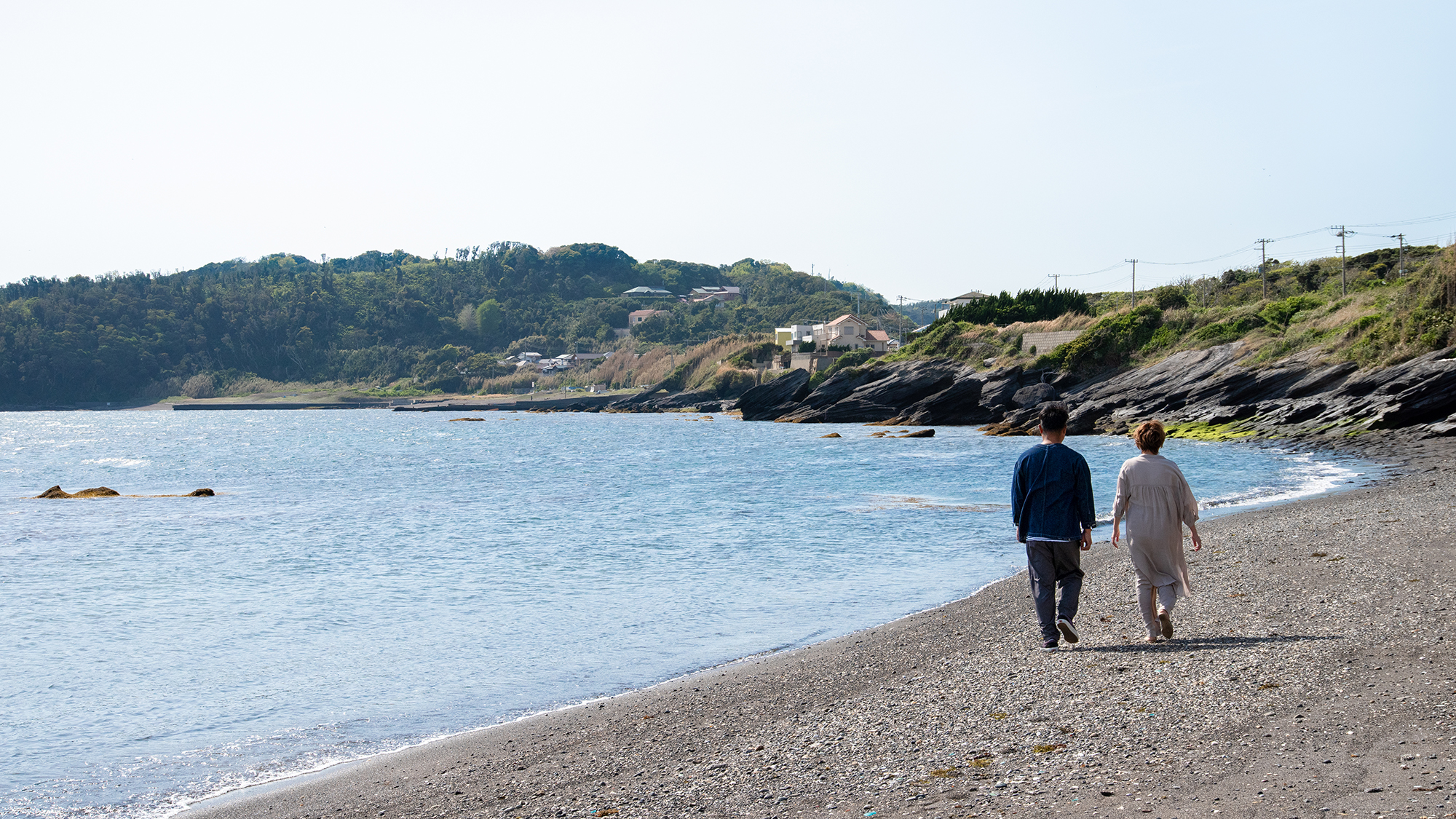 *【海辺の散歩】絶景のプライベートビーチでゆったり海岸散策。