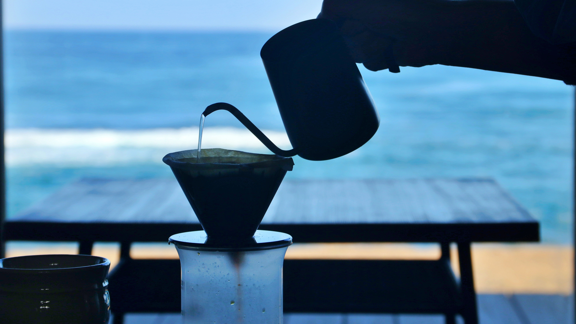 【カフェ】海を見ながらのコーヒー 
