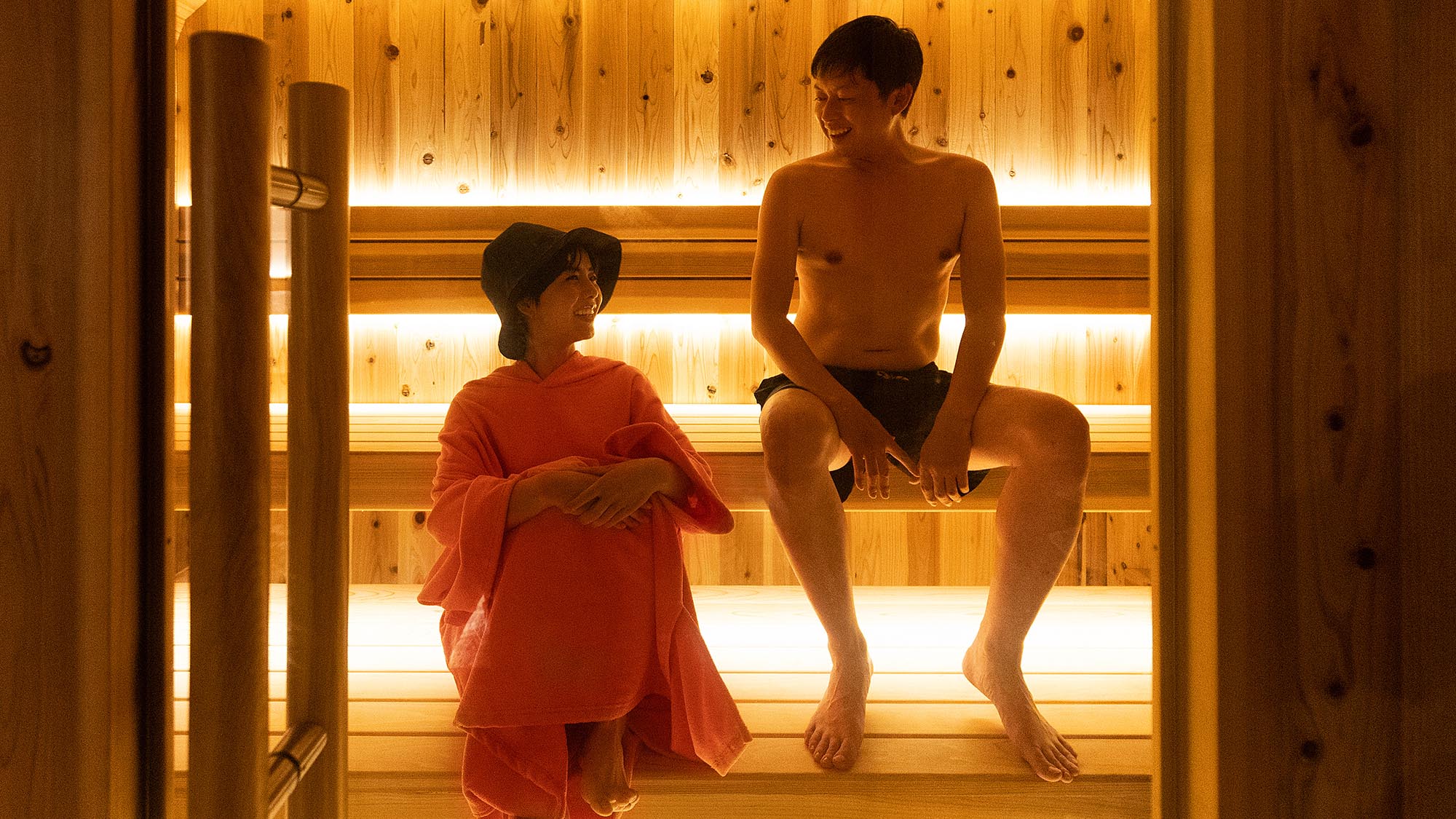 ・【サウナ】一緒に汗を流して心も体もリラックス。会話も弾む特別な時間