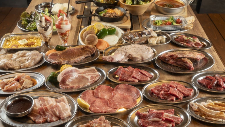 大型グランピング◆大人気！BBQ食べ放題＆サウナと温泉を楽しむオールインクルーシブプラン☆彡