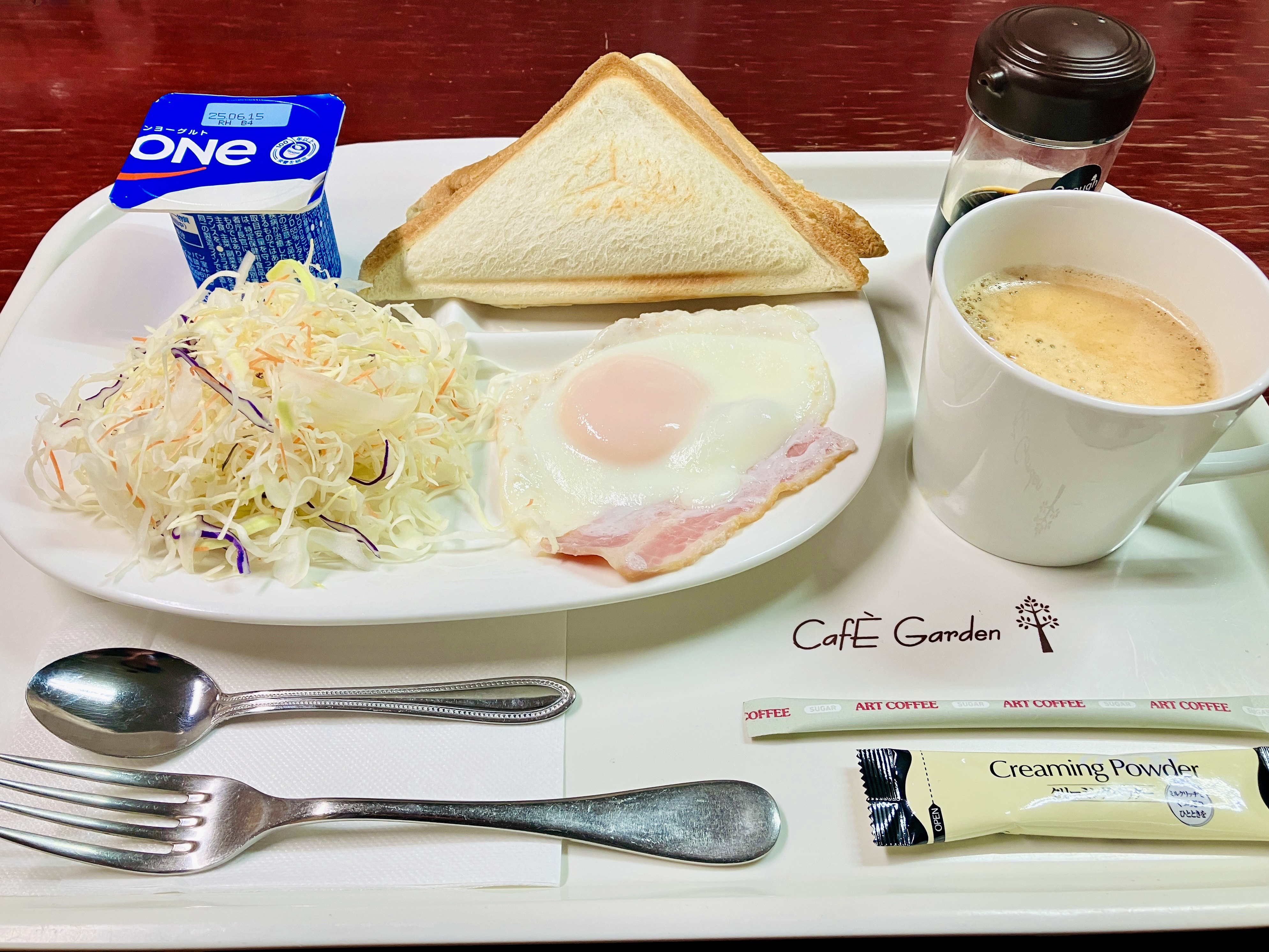 朝食 スクエアオリジナル♪ハムチーズホットサンド