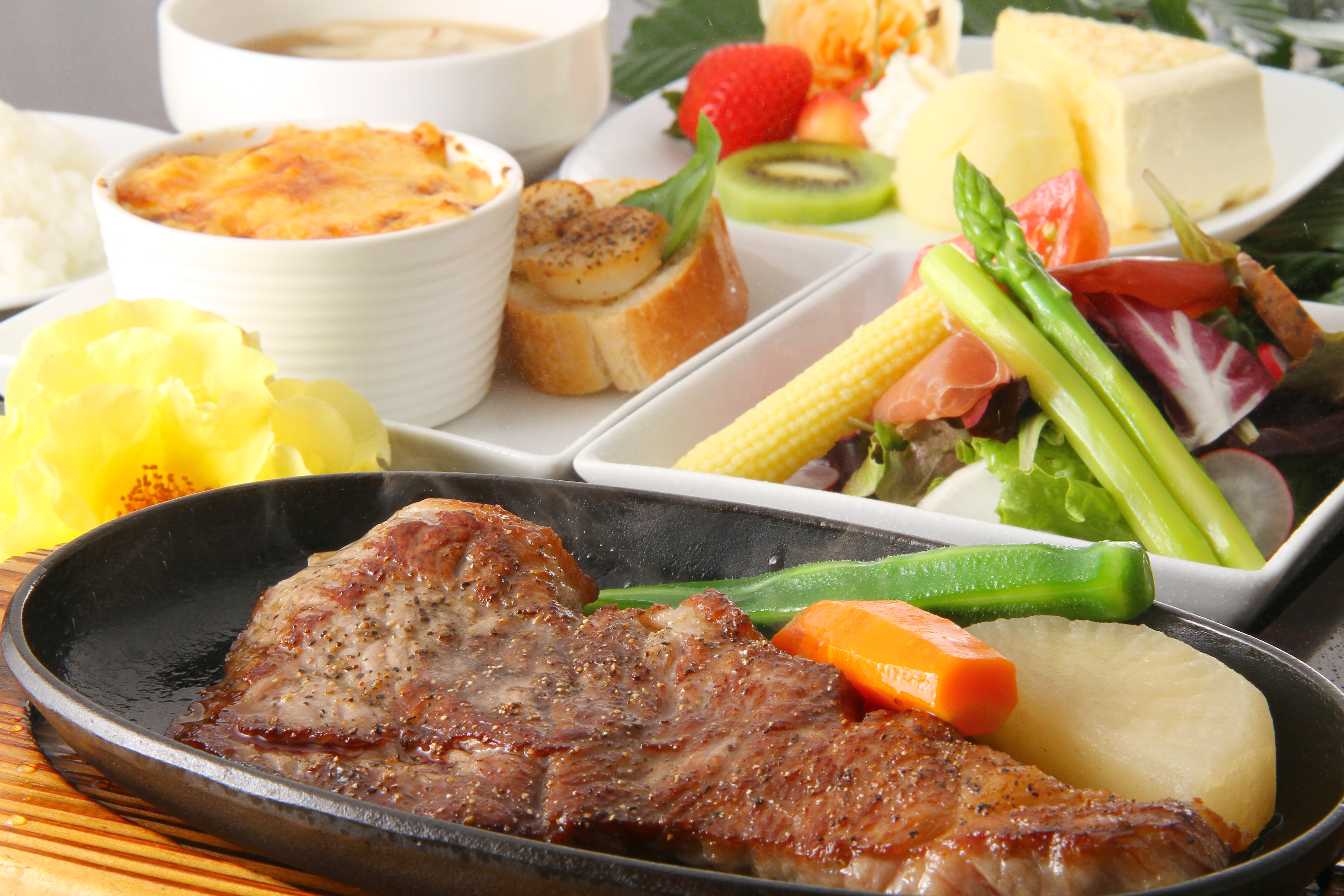 とちぎ和牛のステーキコース