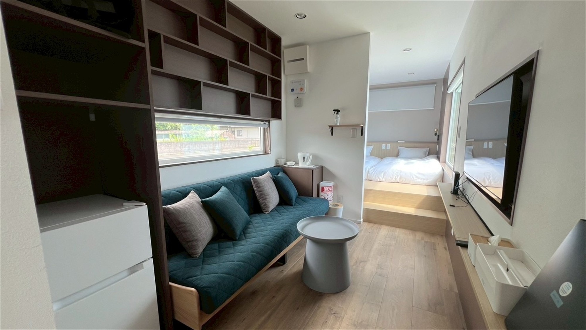 海眺望｜トレーラーS03／シモンズシングル&times;2