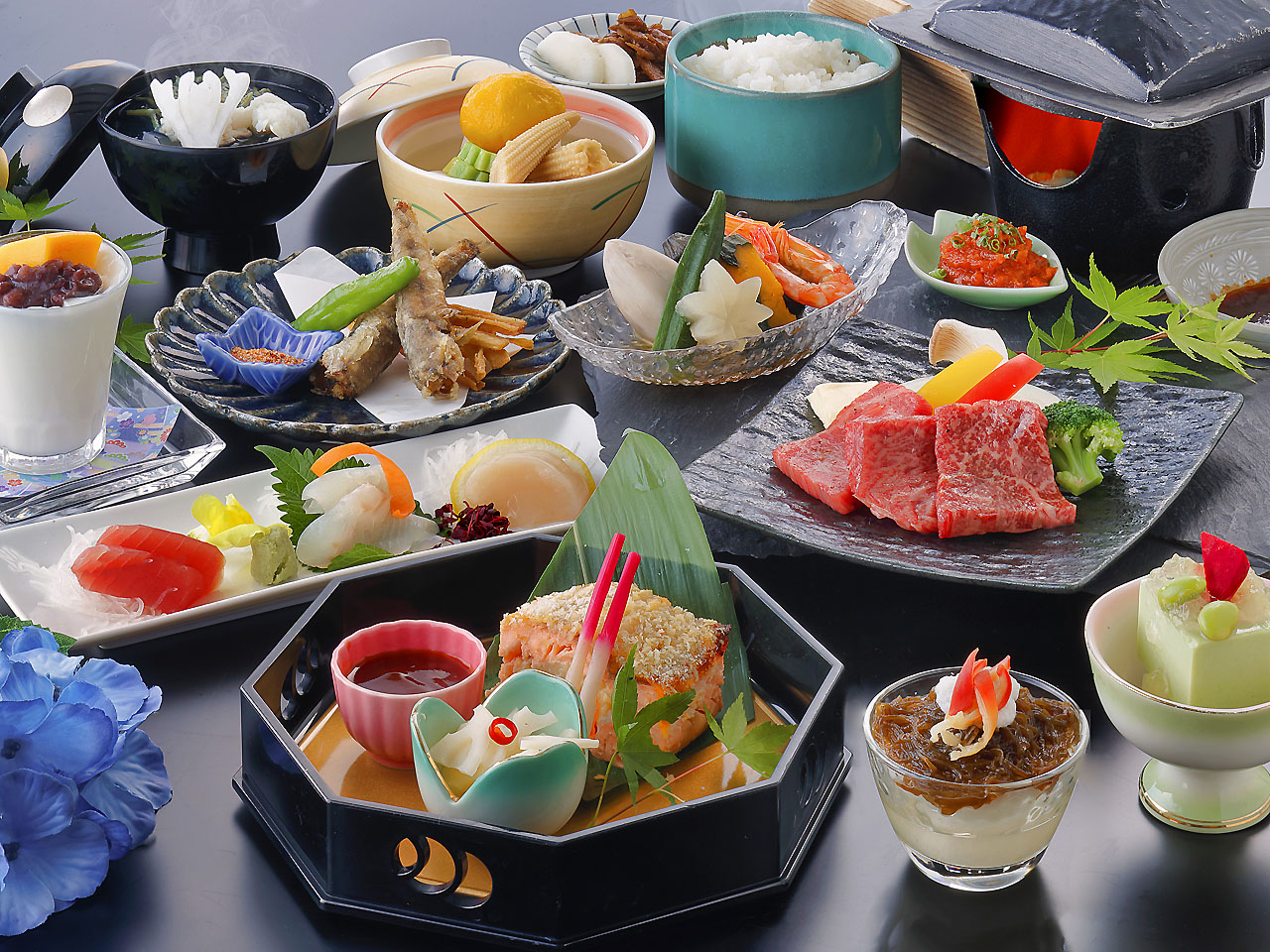 2025年夏 仙台牛食べ比べ お夕食一例