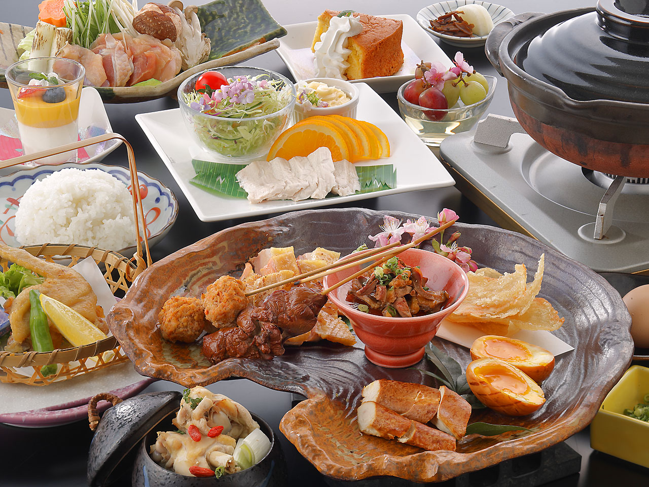 シャモ料理一例