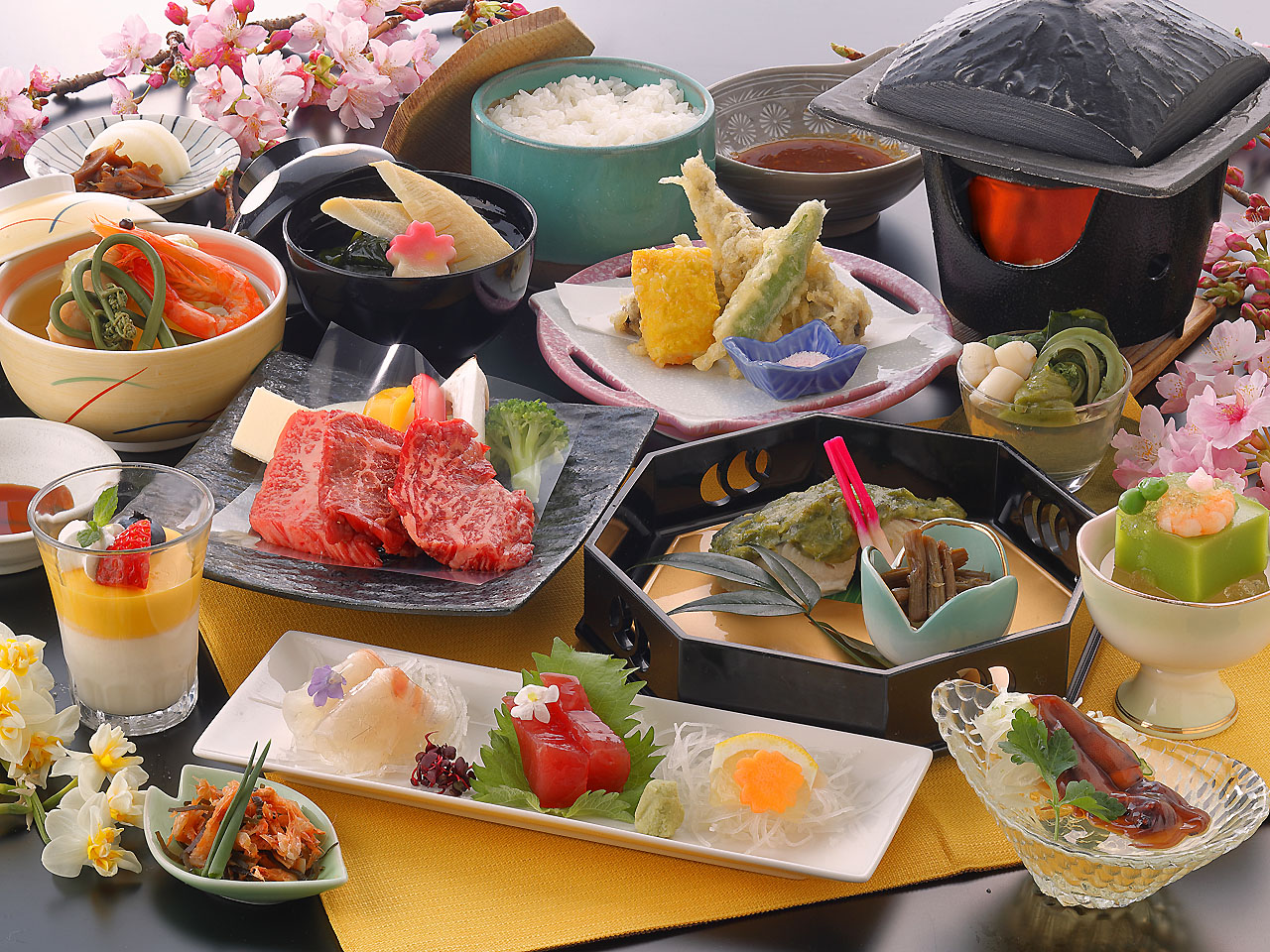 2026年春 仙台牛食べ比べ お夕食一例