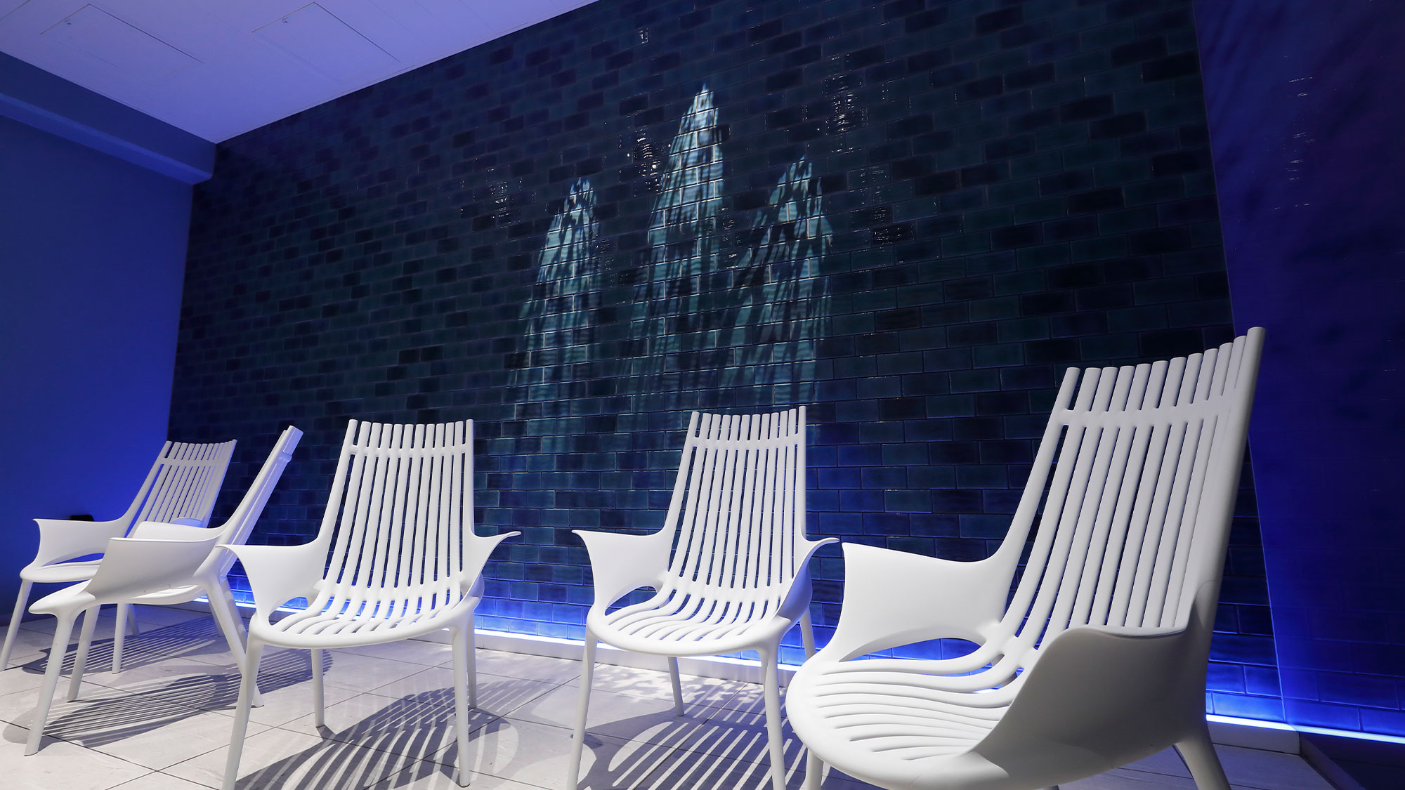 【NATURE COLOR SAUNA】涼しげな雰囲気の中でアロマが香るブルークールルーム