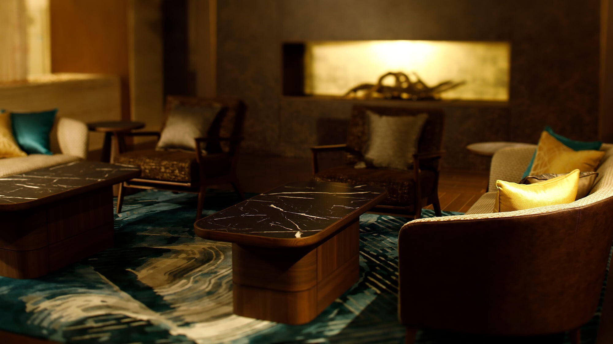 【専用レセプションデスク】＜ロビー階＞エグゼクティブスイート翠嶺のご宿泊者様専用のレセプションデスク