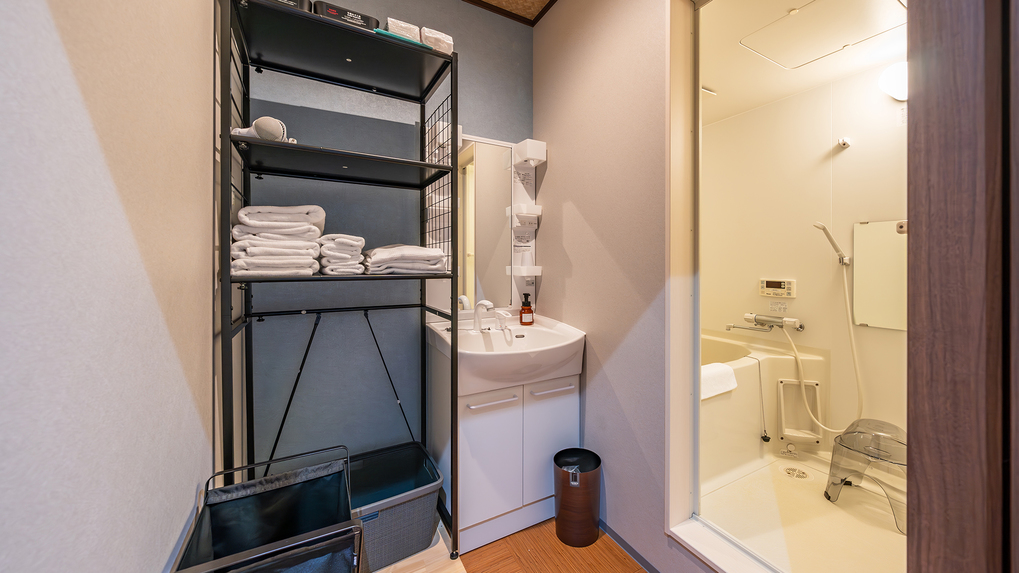 ワイドツインベッドルーム 31㎡：脱衣場