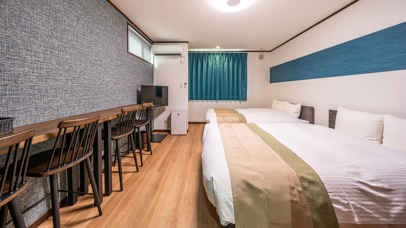 ワイドツインベッドルーム 最大4名様までOK♪