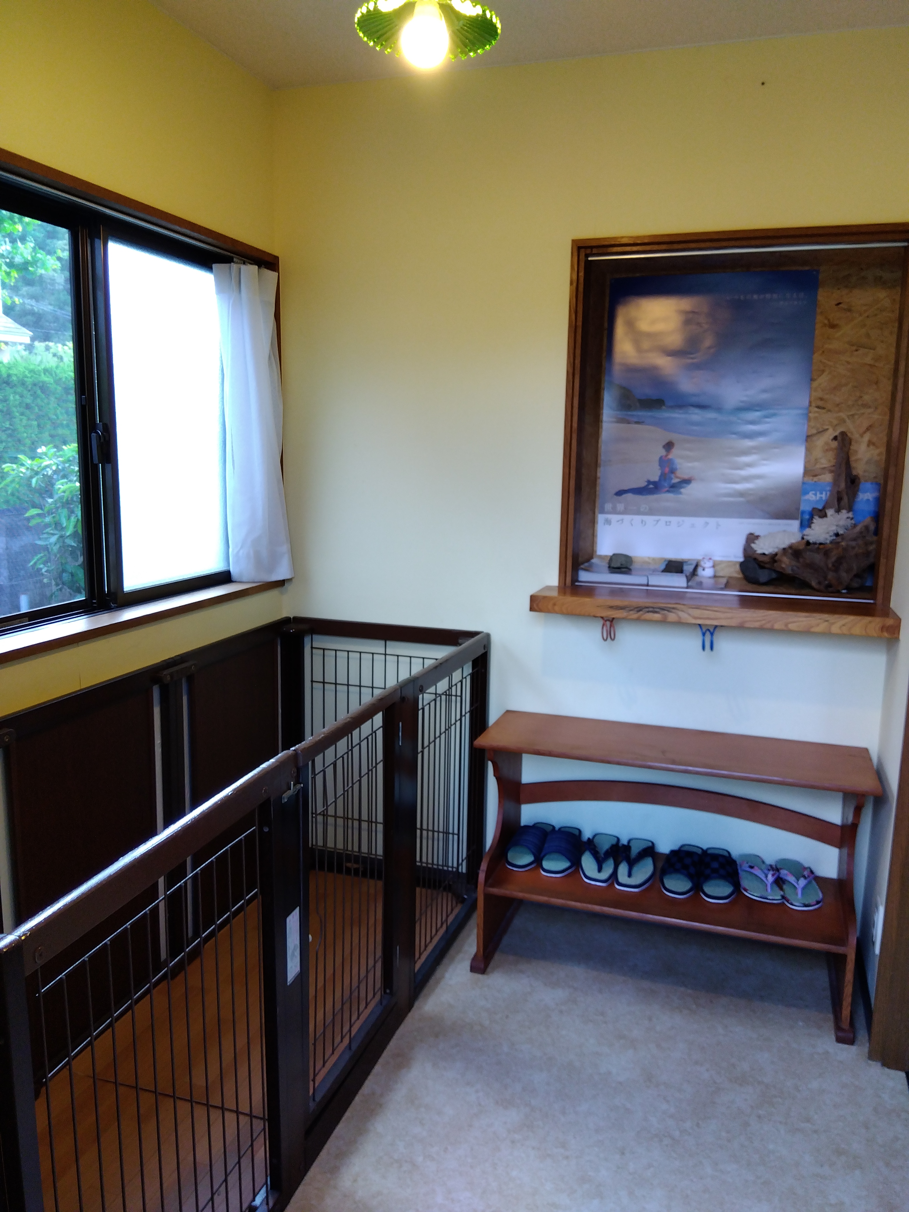 ペットがお泊まりできる玄関スペース