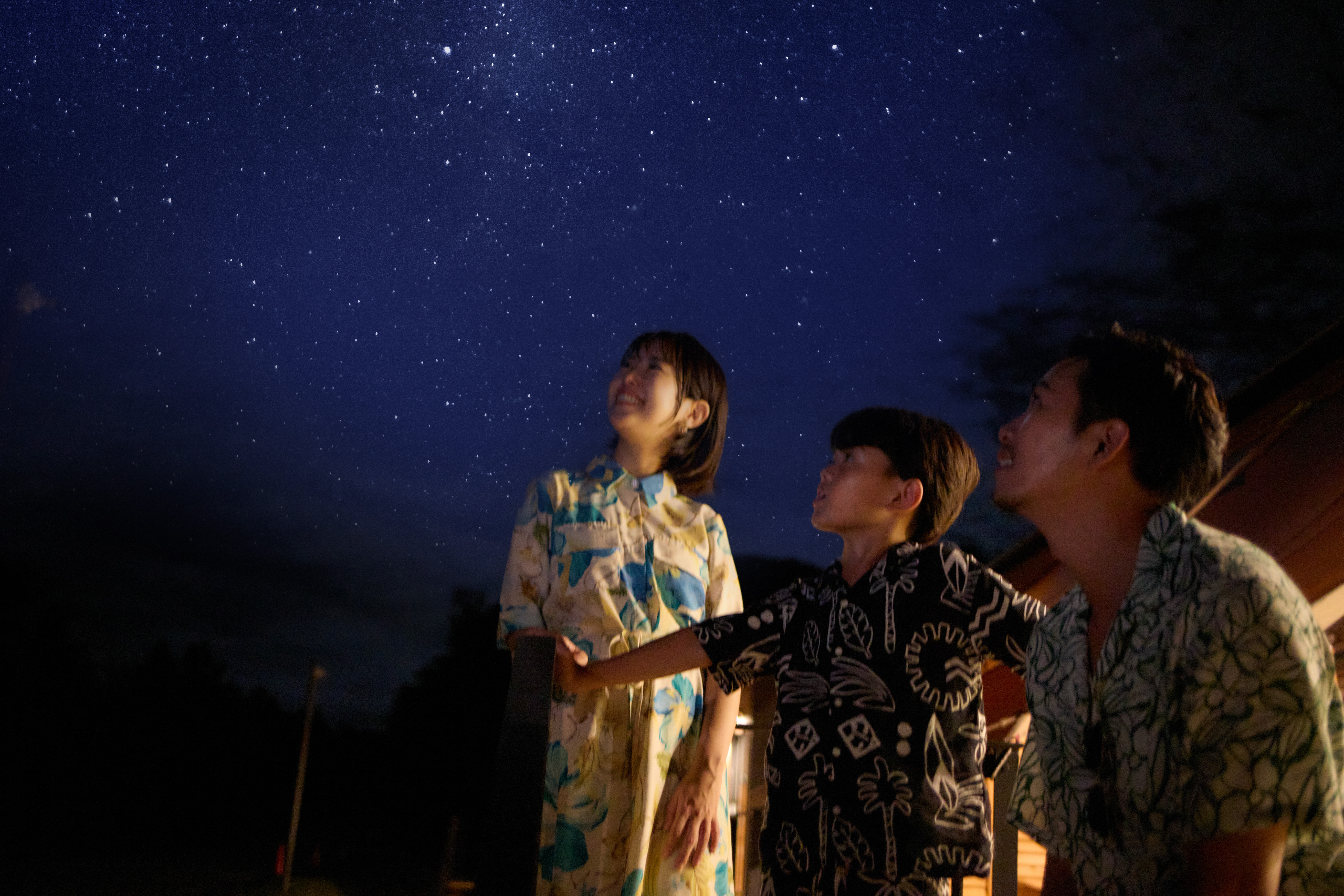 ホテル施設からの夜景！アウトドアリビング以外でも敷地内全ての場所から満天の星空を鑑賞！