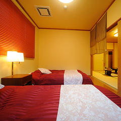 半露天風呂付客室【赤支子】和室8畳＋4,5畳＋ツインベッド