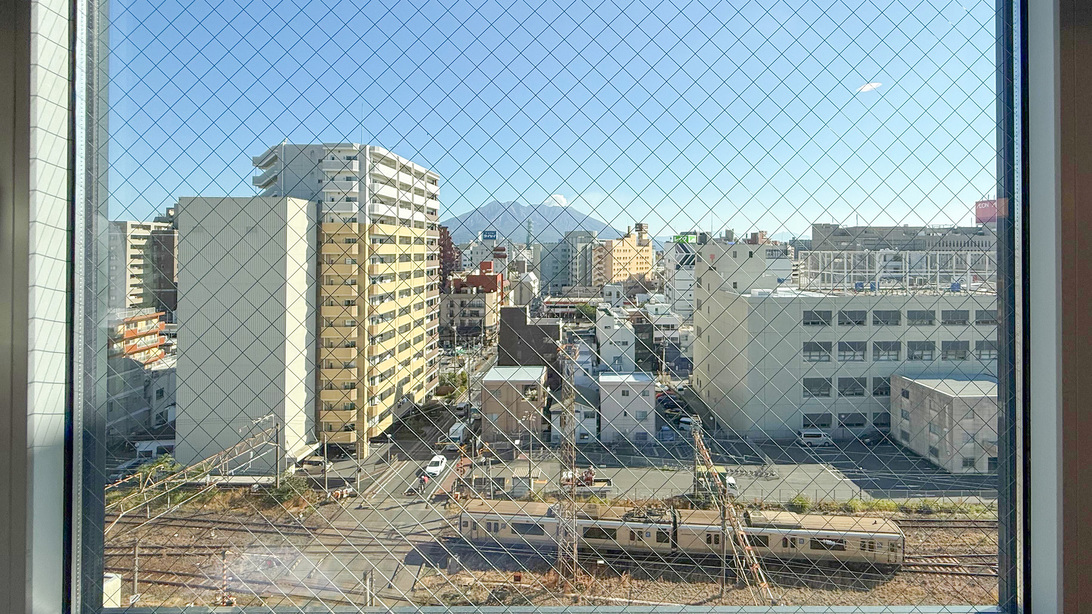 桜島ビュールームからの景色