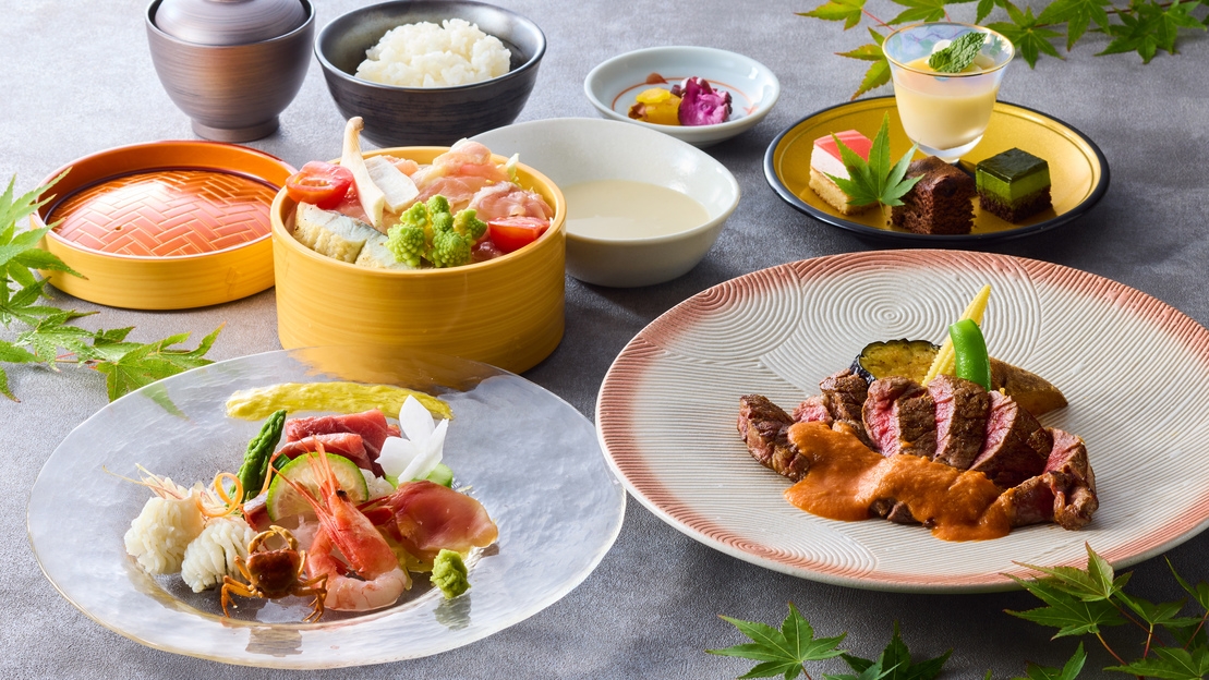 ＜絆会席＞迷った方はコチラ！当館１番人気の基本会席コース★（夕朝食付）