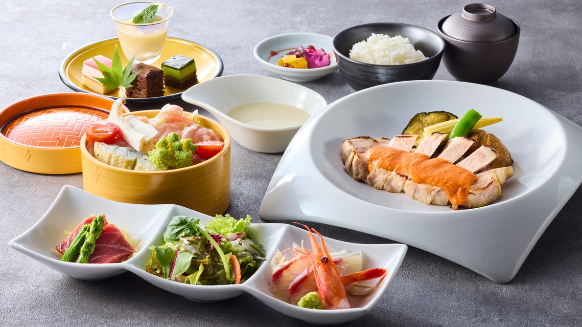【直前割】＜彩会席＞季節の献立を愉しむカジュアルコースがお得に（夕朝食付）