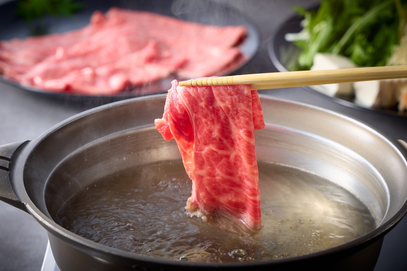 ＜しゃぶしゃぶコース＞極上の国産黒毛和牛と涼風の湯宿を愉しむ（夕朝食付）