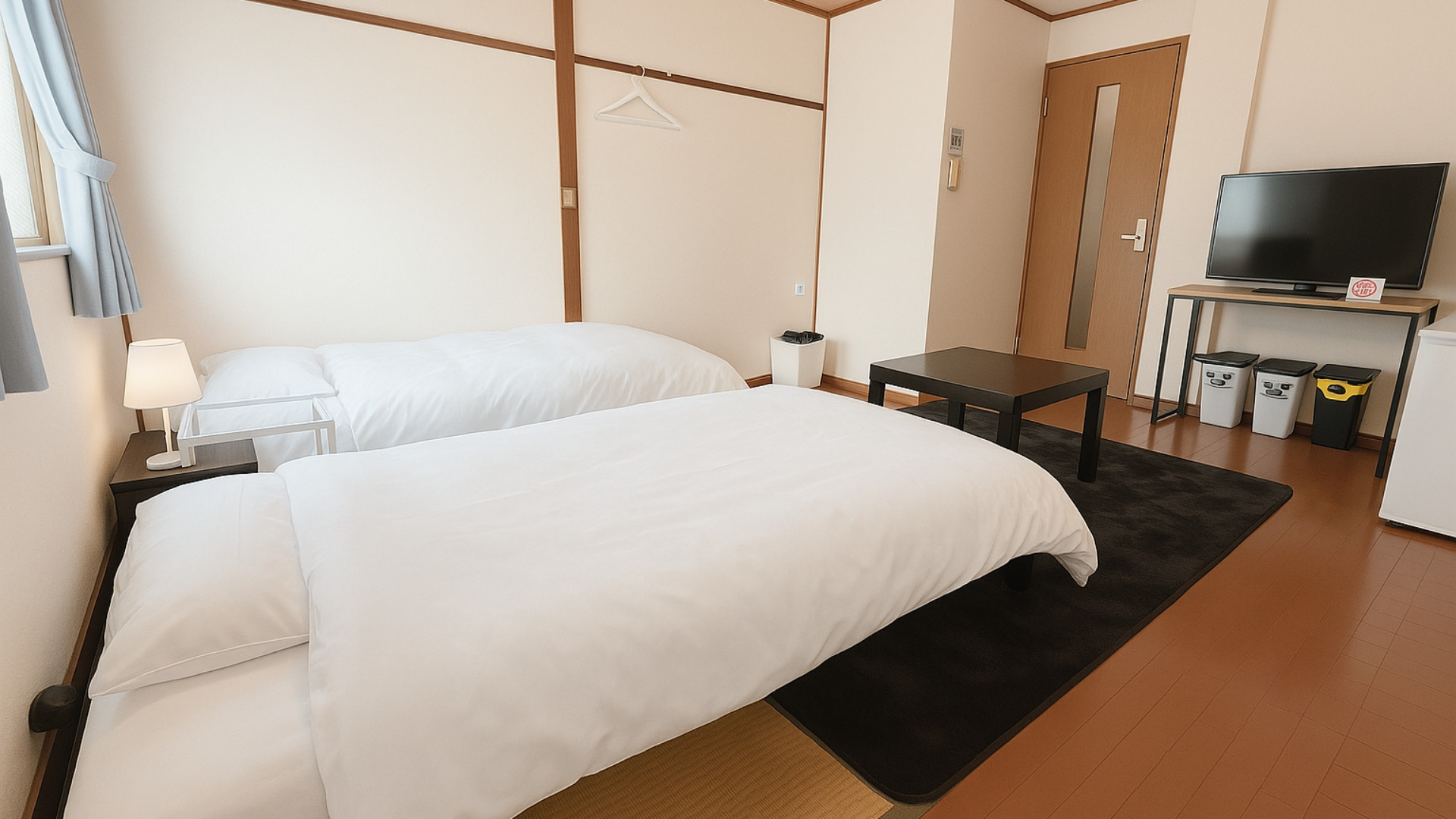 【禁煙】スタンダードツインベッドルーム（和室6畳）