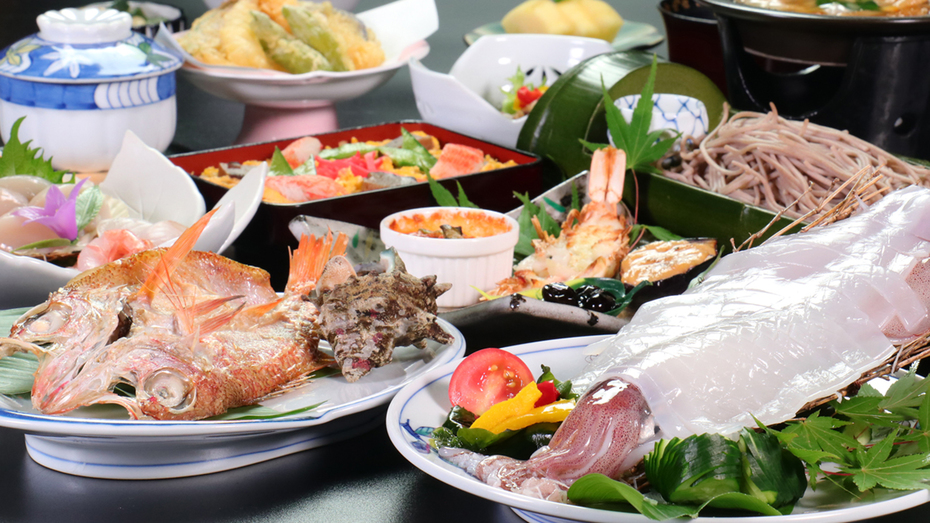 【至福の饗宴☆贅沢会席】烏賊姿造り＆のどぐろ塩焼付！京丹後の旬を味わい尽くす＜1日2組限定＞