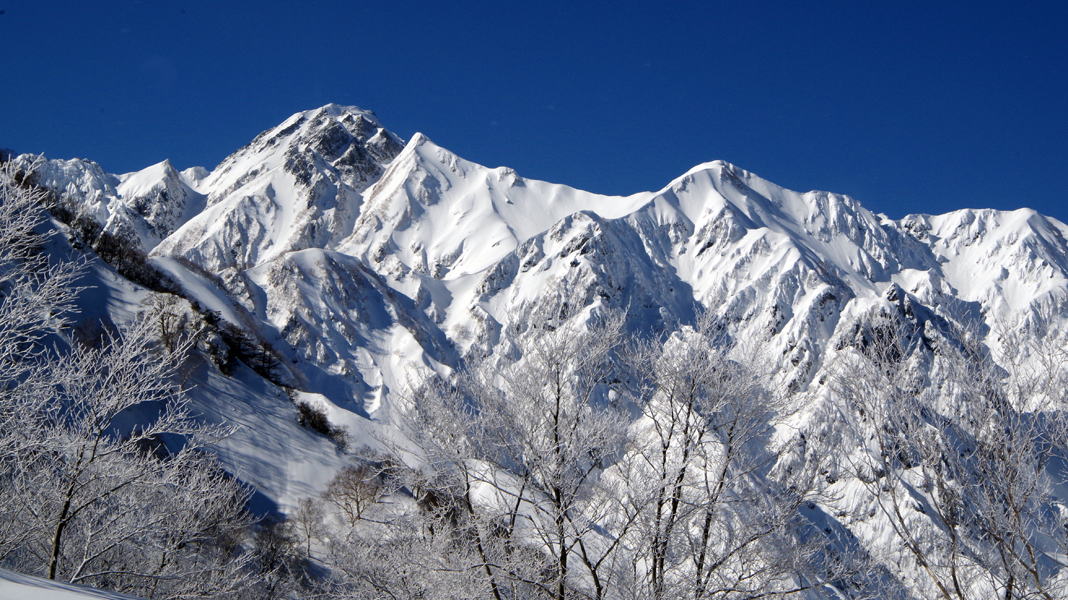 冬のアルプス