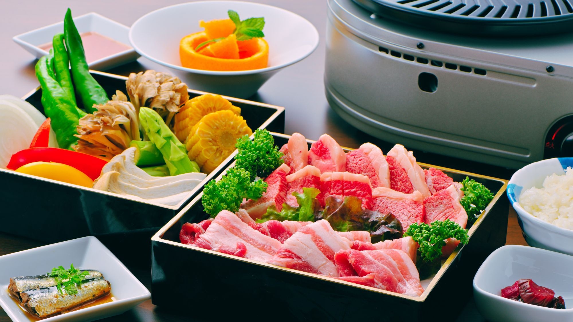 【楽天スーパーSALE】ご夕食はオリーブ牛の鉄板焼セットを堪能（1泊2食プラン）