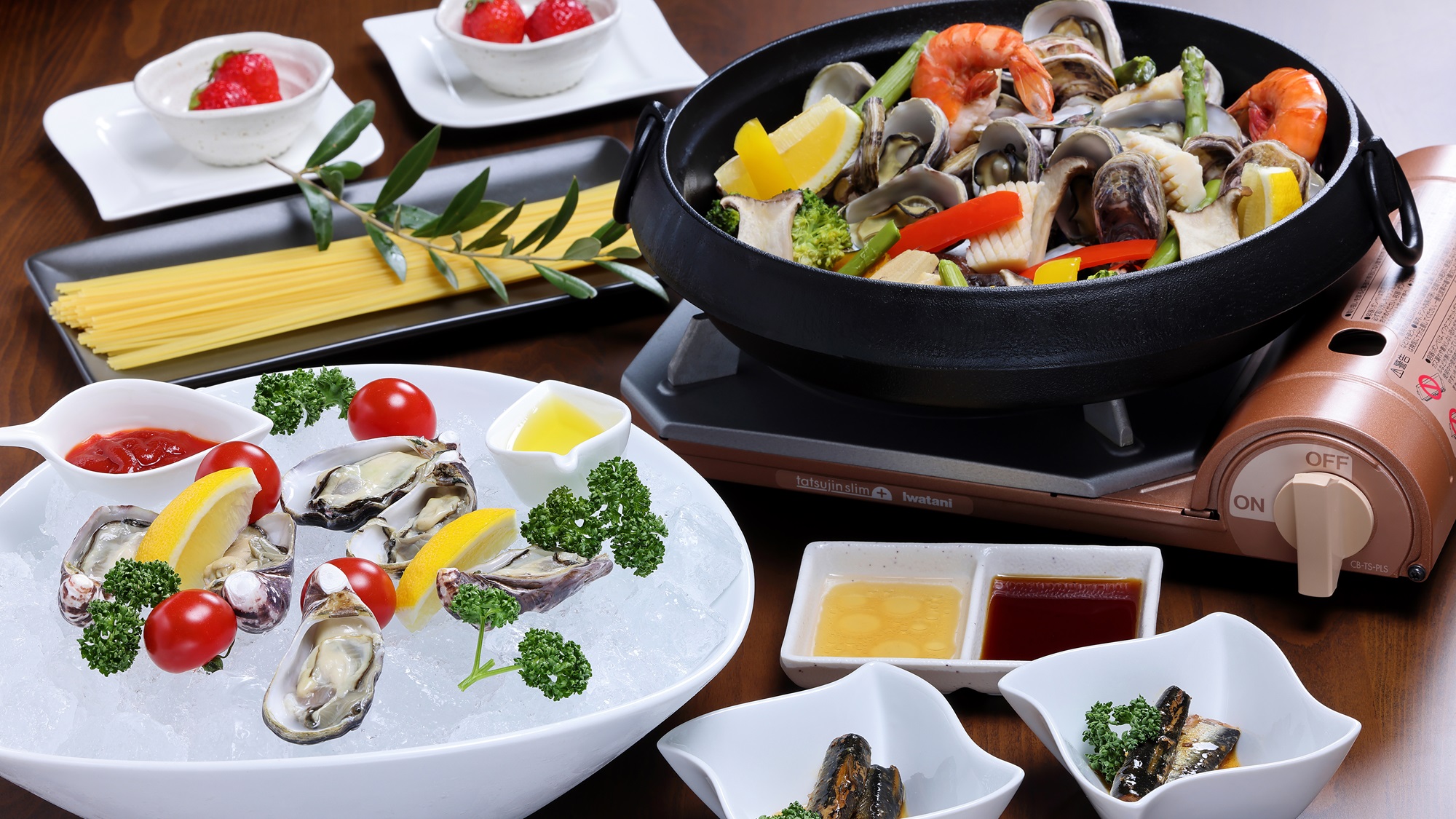 【ご夕食】オリーブオイスターコース