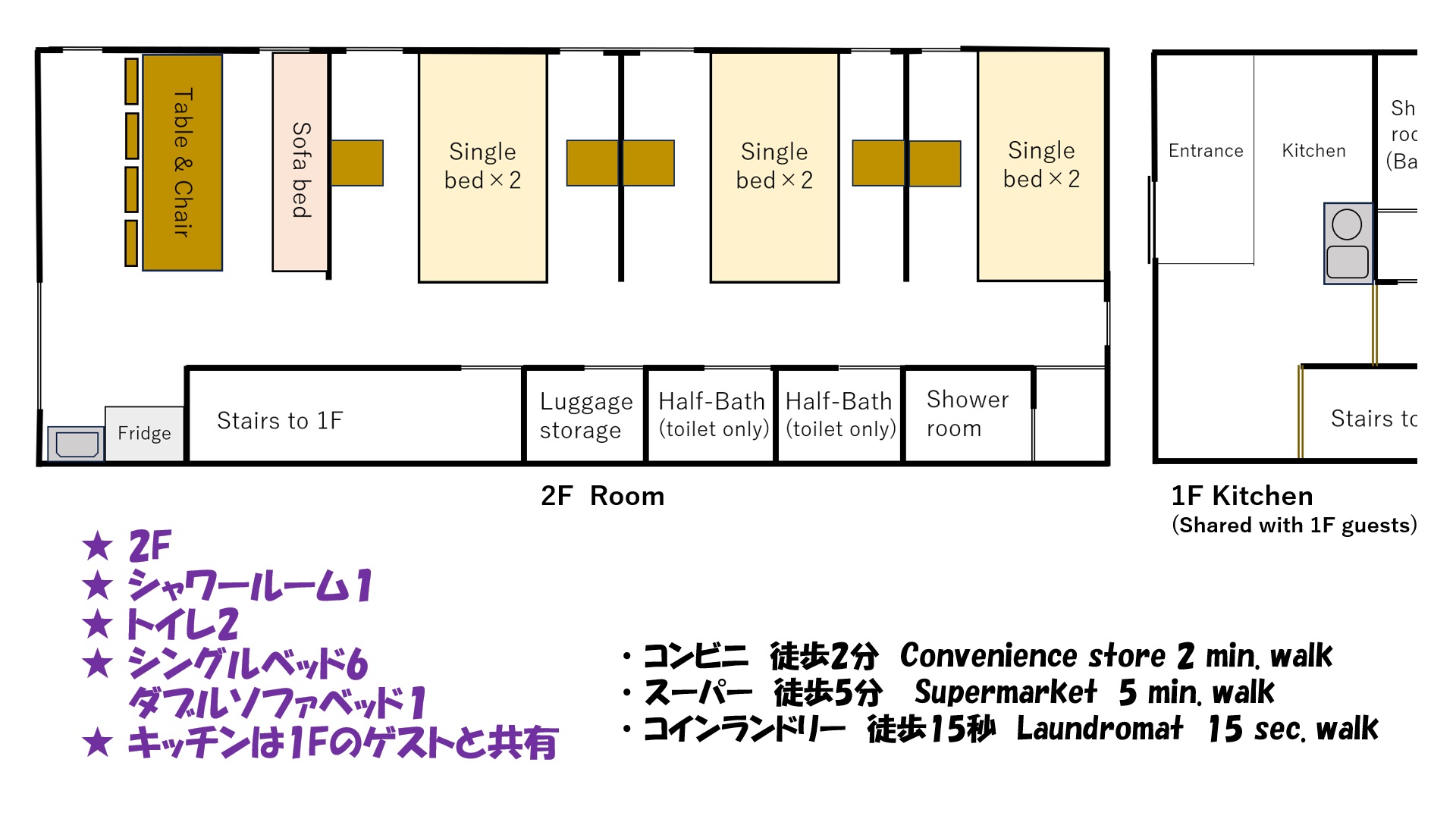 2F 8人部屋