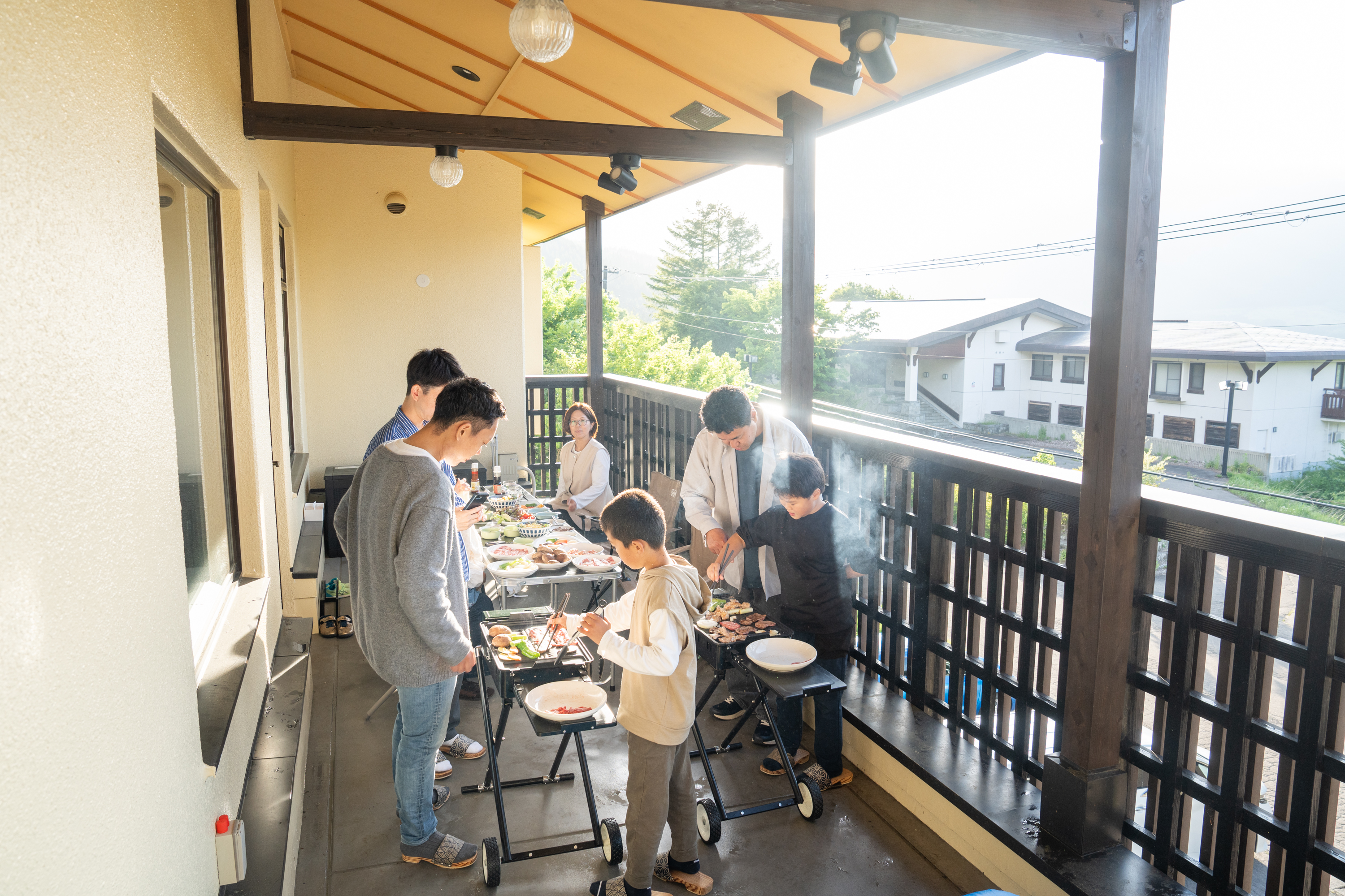 家族や仲間と楽しむテラスBBQ