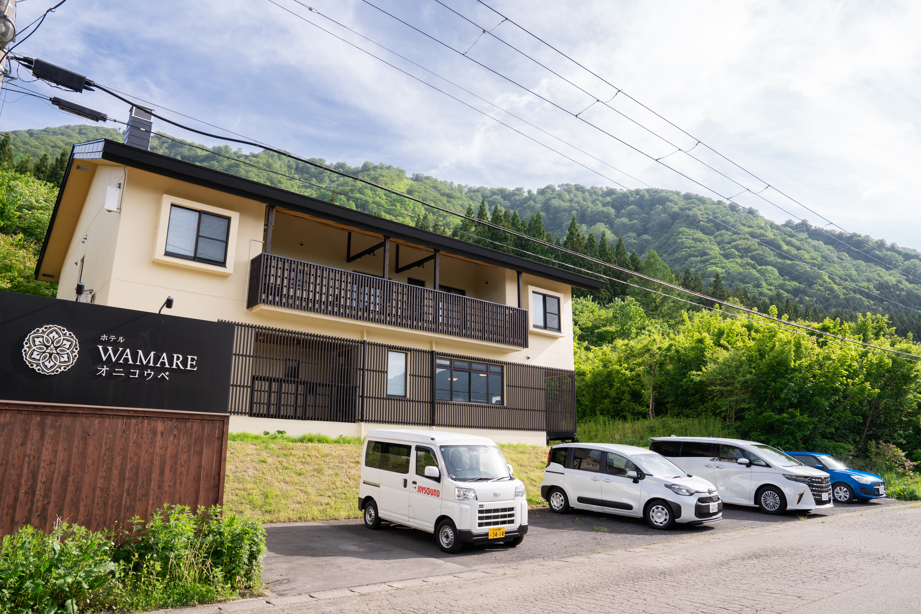 複数台駐車可能な施設前駐車スペース