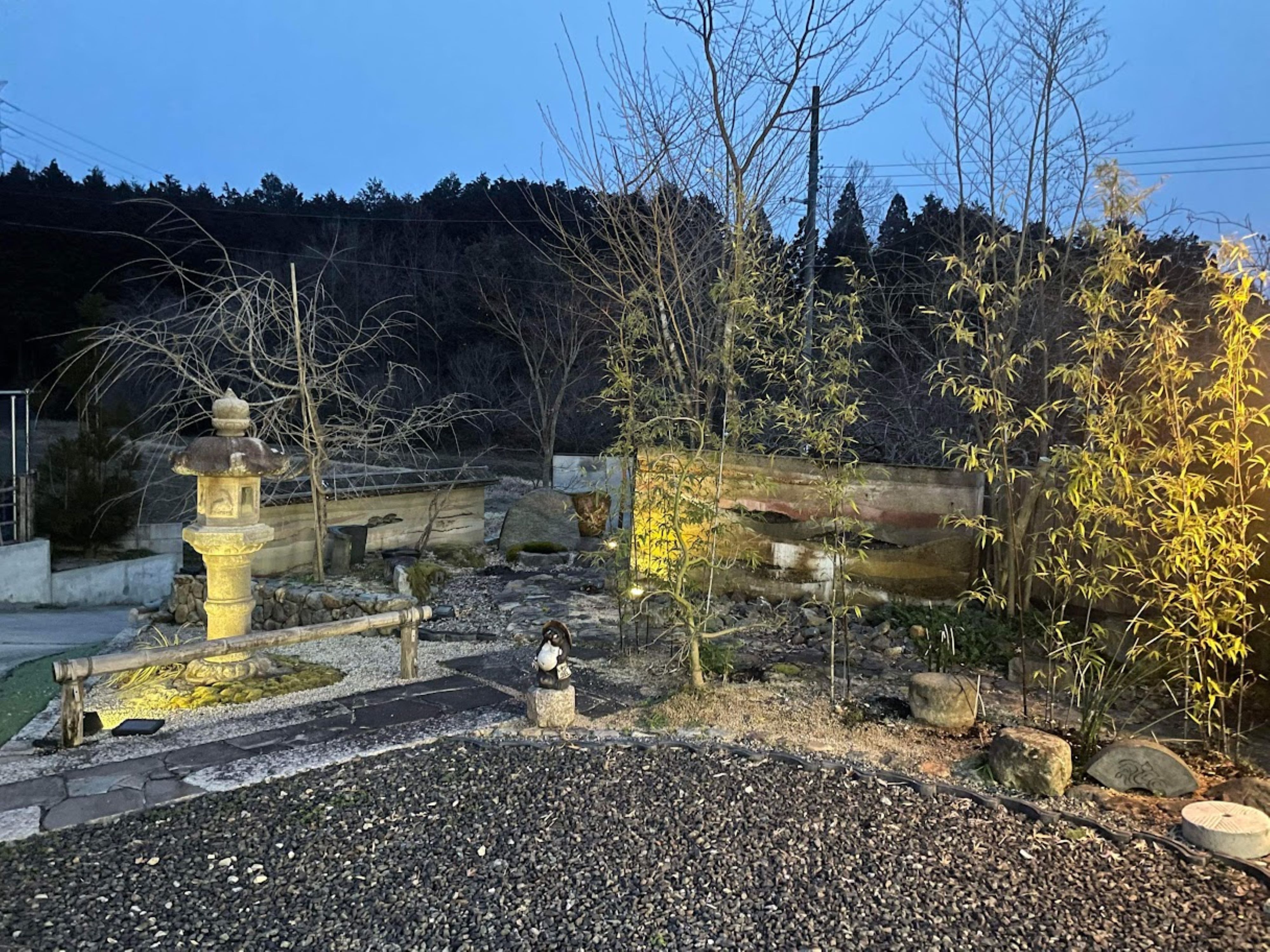 庭園ライトアップ