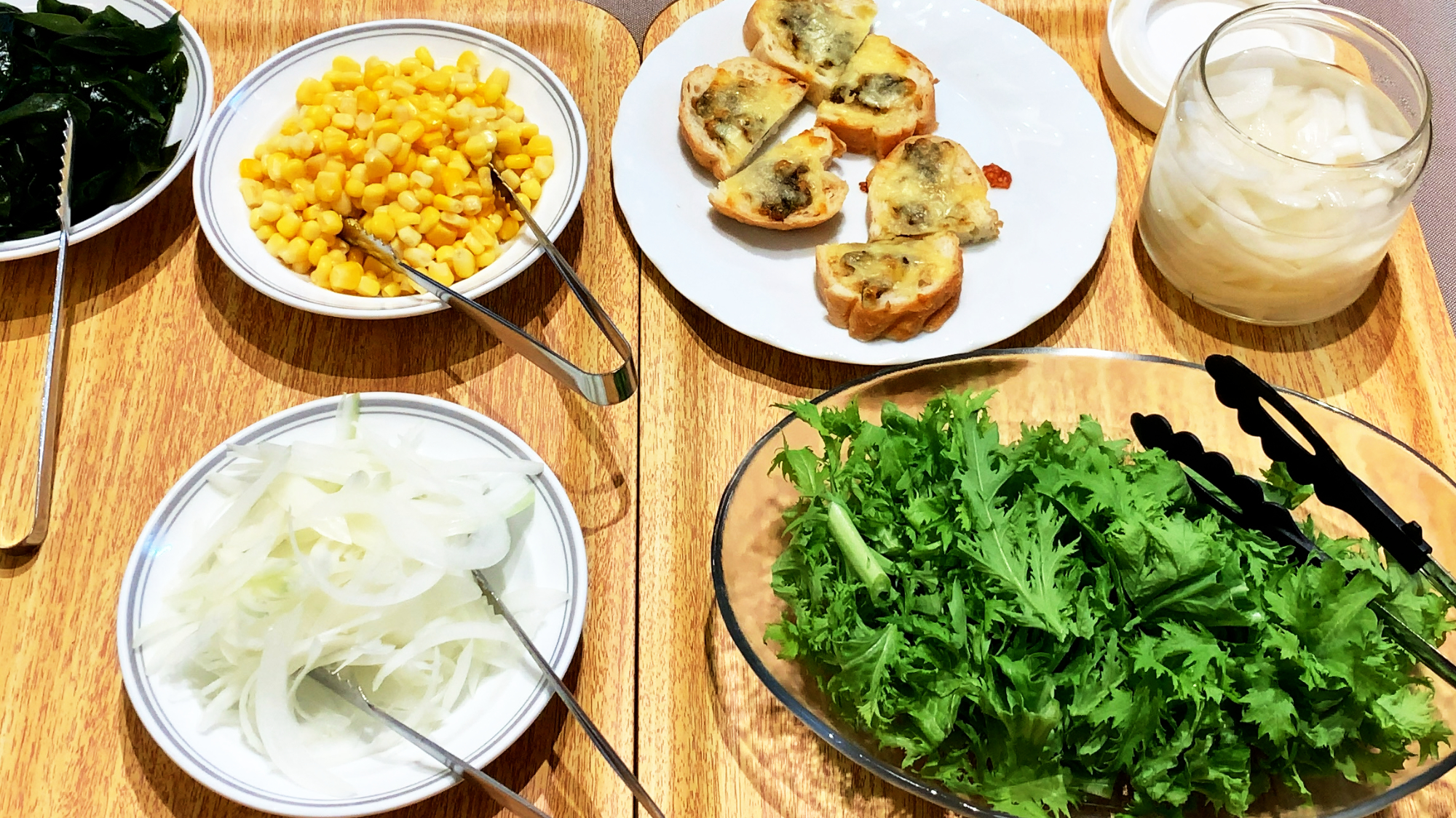 【朝食】旬の地元野菜一例