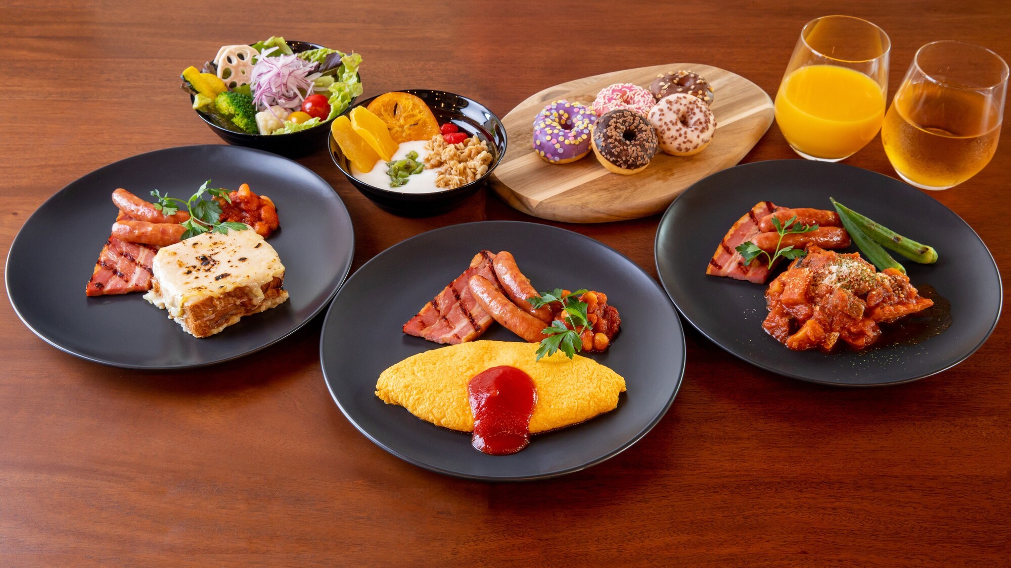 3種のメインから選べる朝食