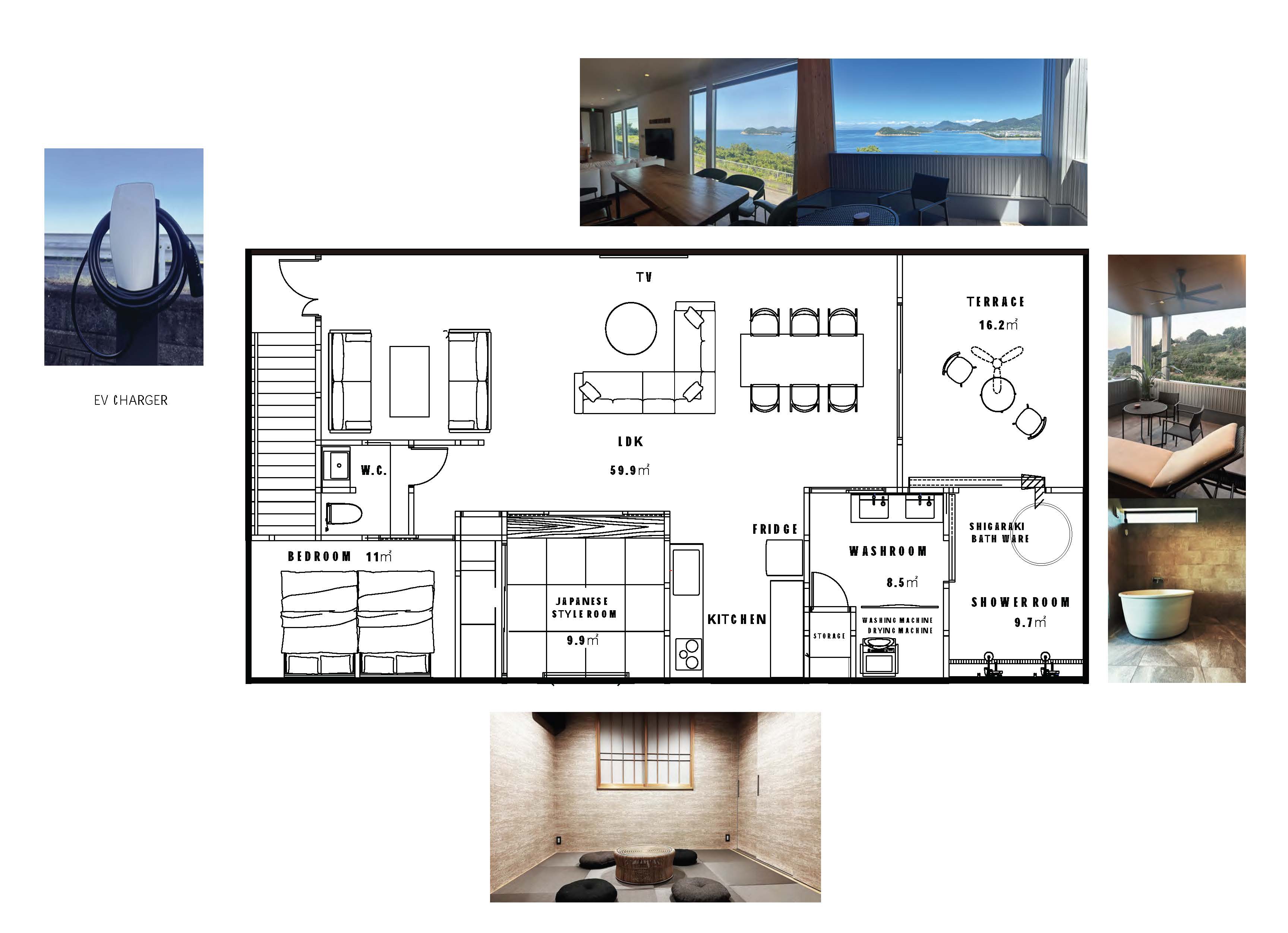 FLOOR PLAN｜一棟貸切ヴィラの館内見取り図