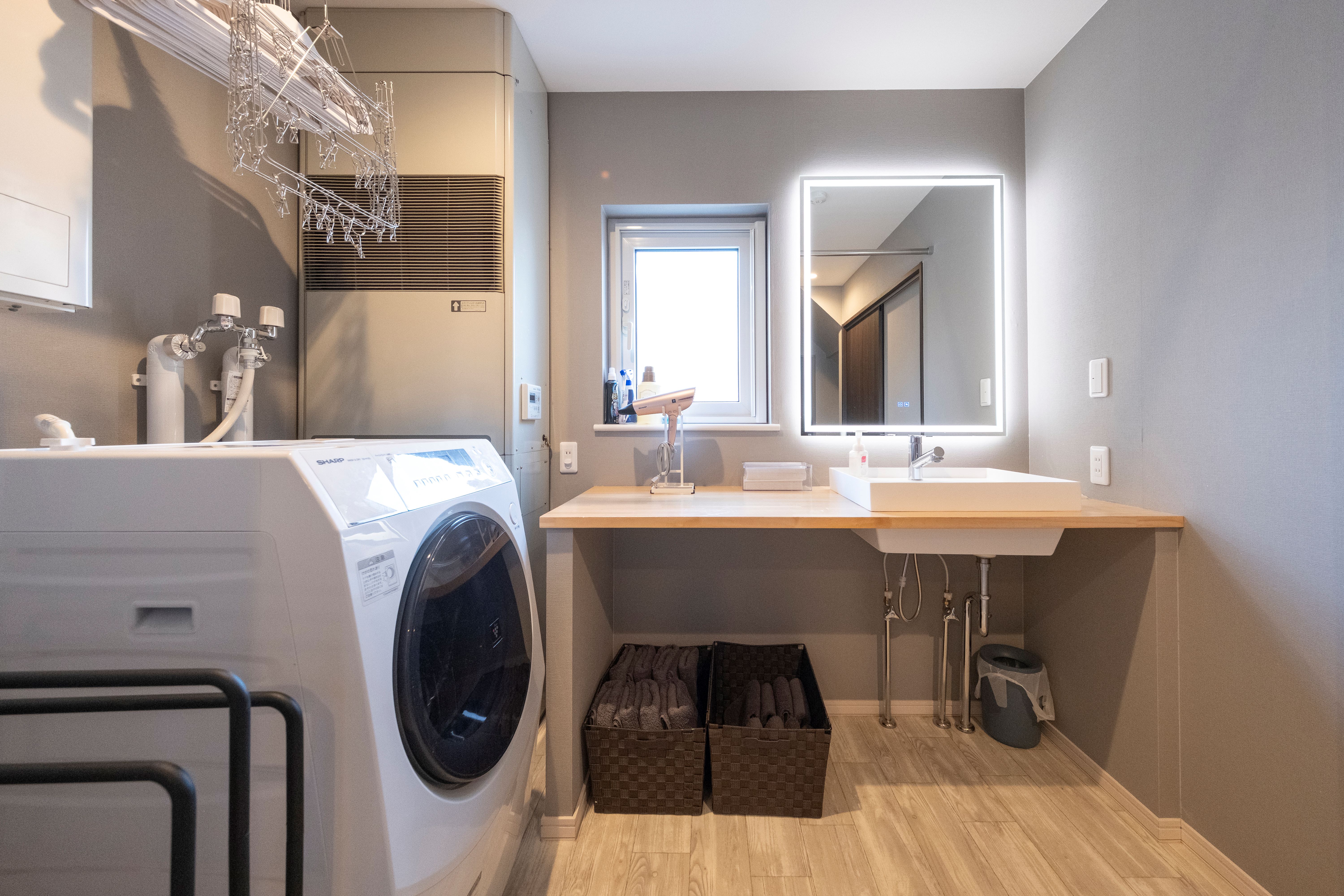 洗濯機と洗面
