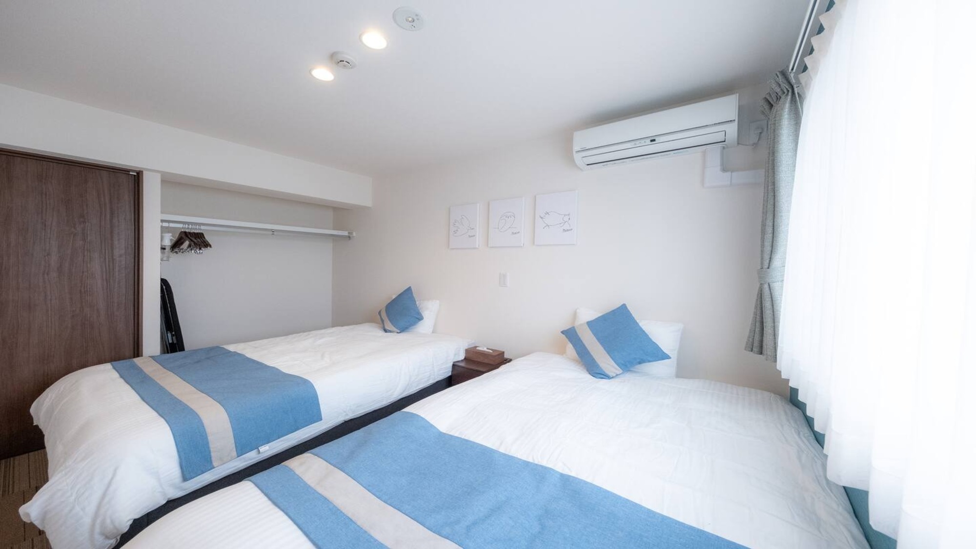 101◆寝室/エアコン完備で夏の暑さも安心