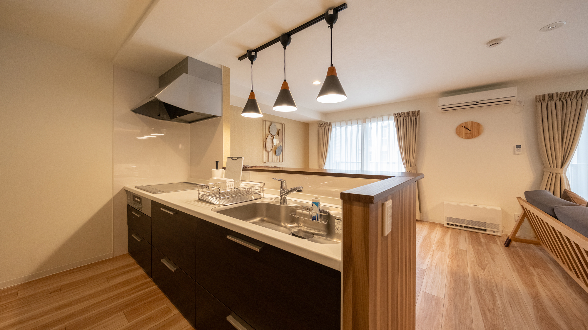 201◆リビングスペースにもエアコン完備しています