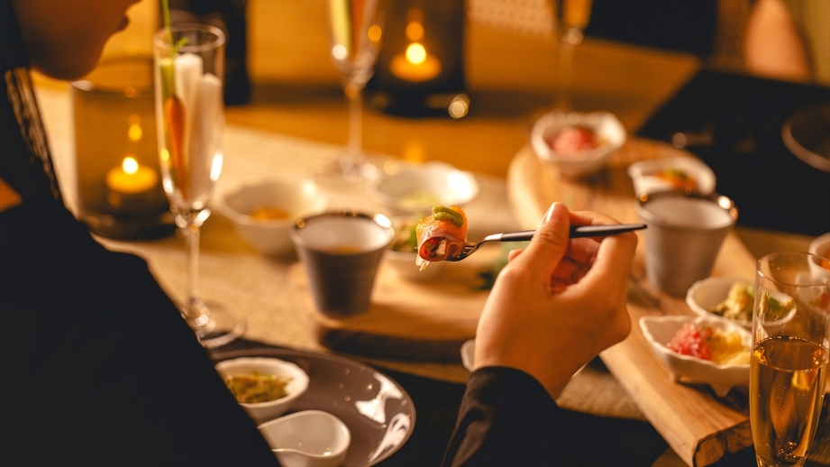 【さき楽60】黒毛和牛など厳選食材をふんだんに、和のエッセンス香る美食たち＜2食付＞