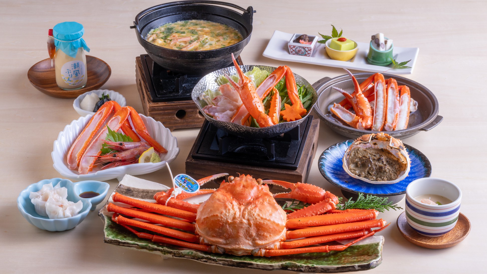 【春｜一番人気！】タグ付き香住ガニを心ゆくまで存分に｜約2杯相当｜＜香住蟹フル／2食付＞